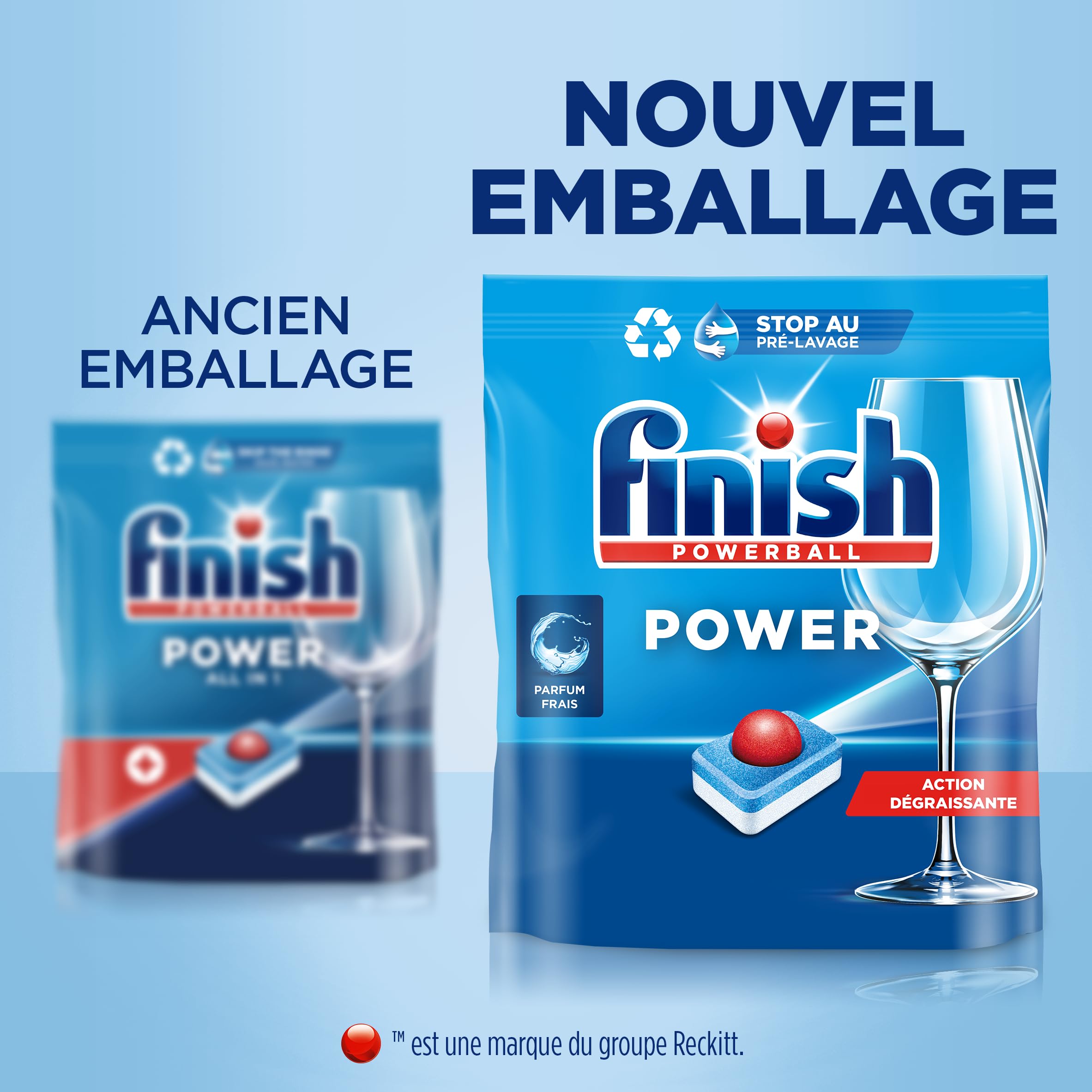 Finish Pastilles Lave-Vaisselle Powerball Comprimé Sans parfum All in One Max - 100 Tablettes Lave-Vaisselle