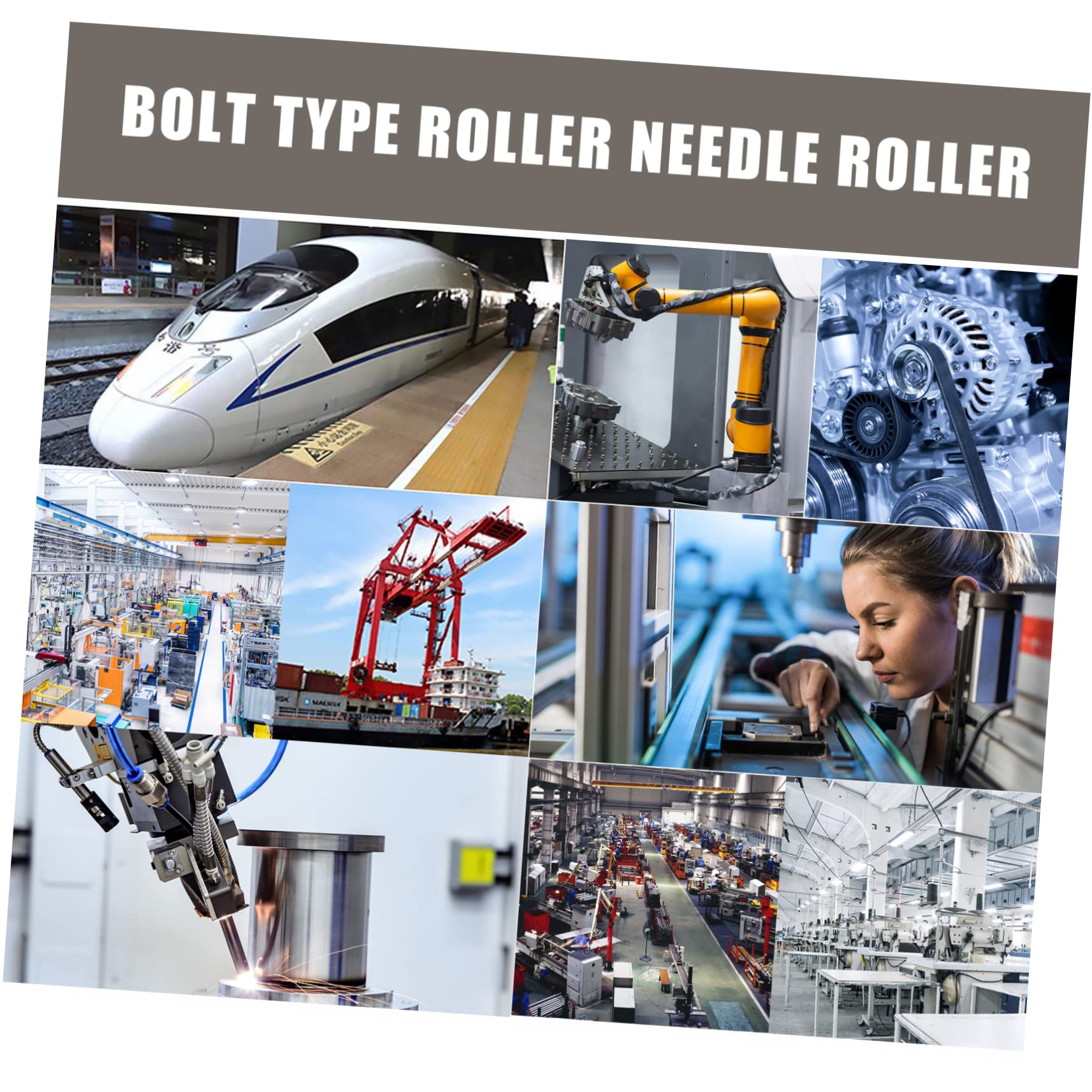 KICHOUSE Bolt-Type Needle Roller Bearings 4pcs High Precision Cam Bearings for Automotive