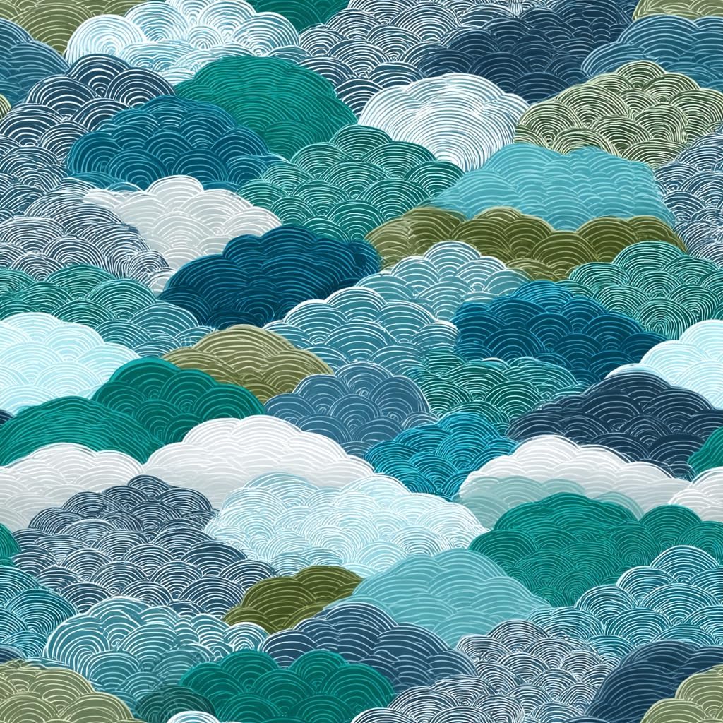 Stickorama Textured Ocean Wave Abstract Peel and Stick Wallpaper Self Adhesive 17.72" x 236.2'' Blue Green Removable Waterproof Renter Friendly for Living Room Bathroom Accent Wall Decor