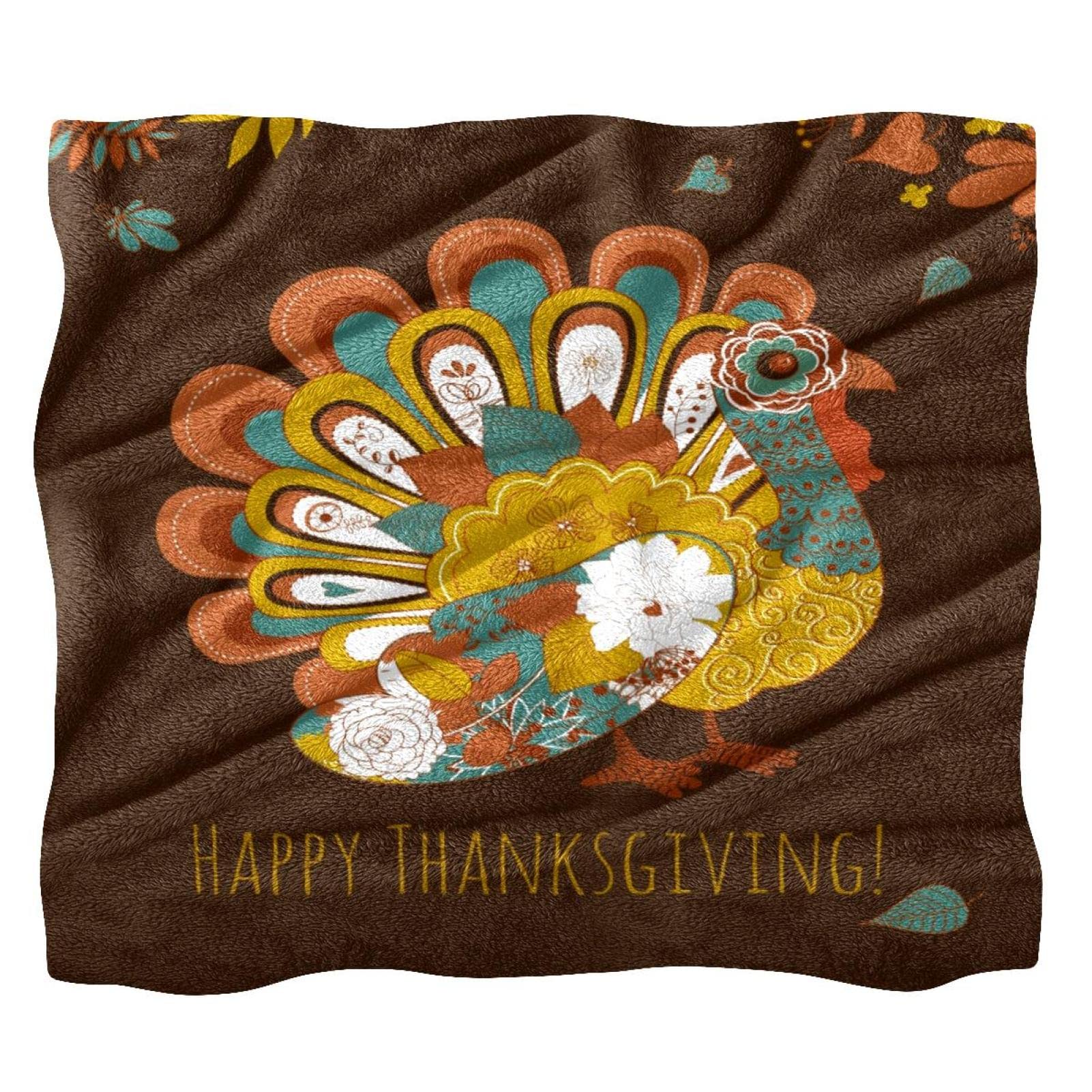 Couverture de lit douce dinde de Thanksgiving pour des nuits sereines
