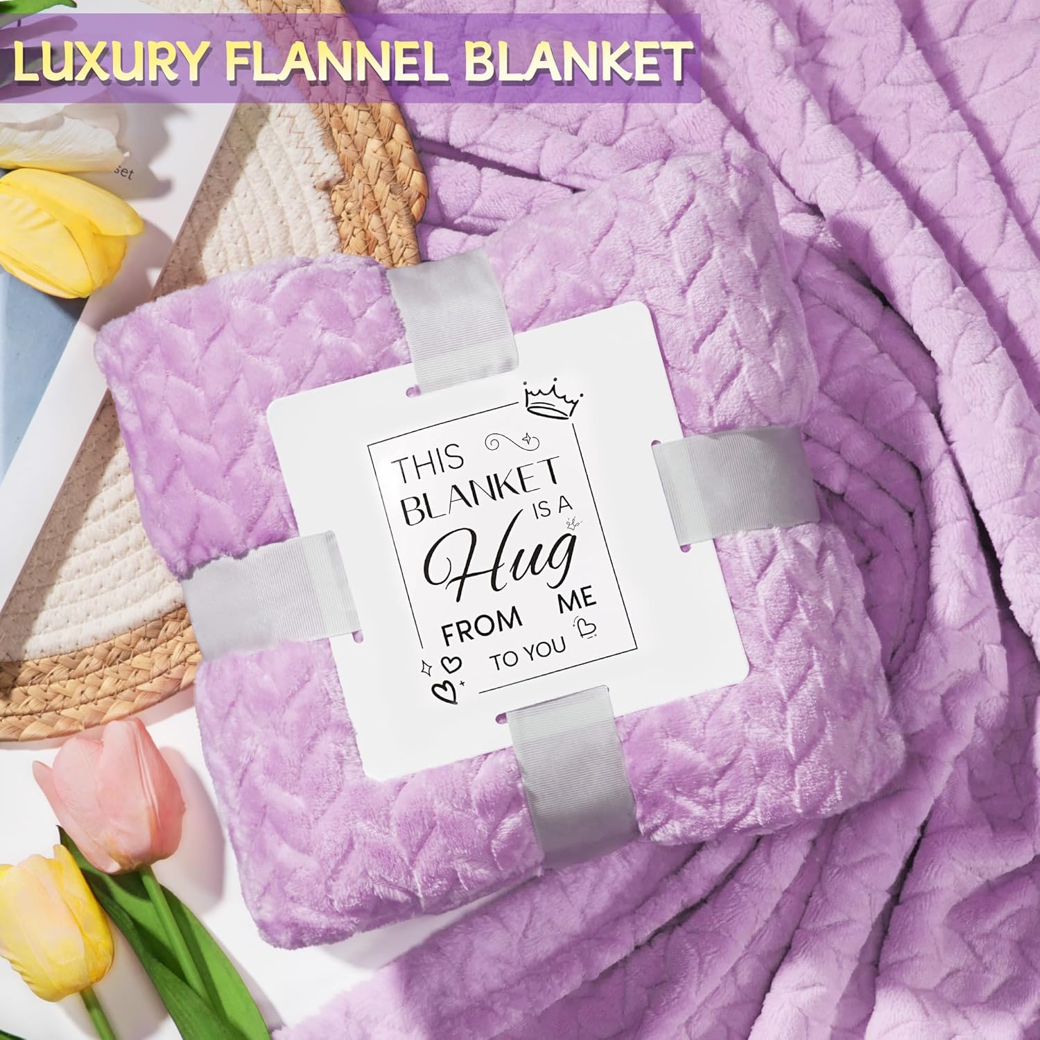 Birthday Gifts for Women, Gift Baskets for Women, Self Care & Get Well Soon Gifts, Lavender Relaxing Spa Gift Baskets, Unique Gift Baskets for Mom Girlfriend Sister Wife Grandma - Image 4