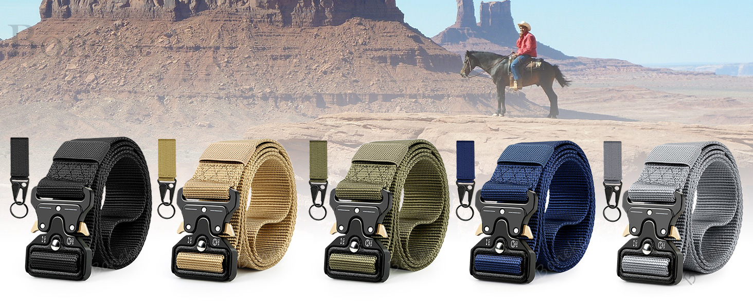 Cintura Tattica Boneke Nera - Nylon 1000D, Fibbia Sgancio Rapido, Per Lavoro E Outdoor - Foto 6