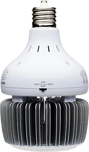 Miniatura 9 de Satco S33116 Hi-Pro LED High Bay - Luz de repuesto HID seleccionable, color blanco, 100W/120W/150W