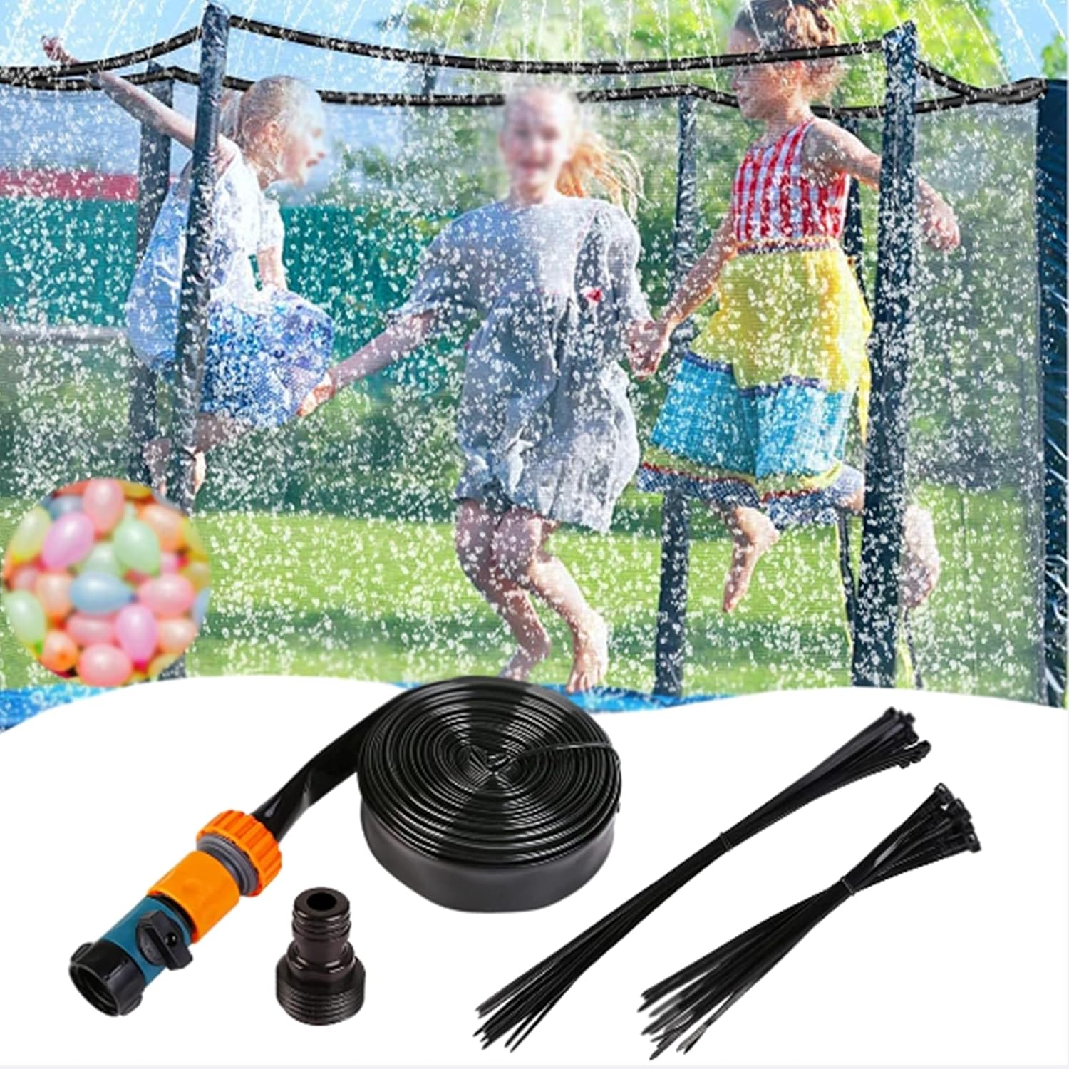KUMADAI Trampoline Sprinklers Fit 8ft, 10ft, 12ft, 14ft