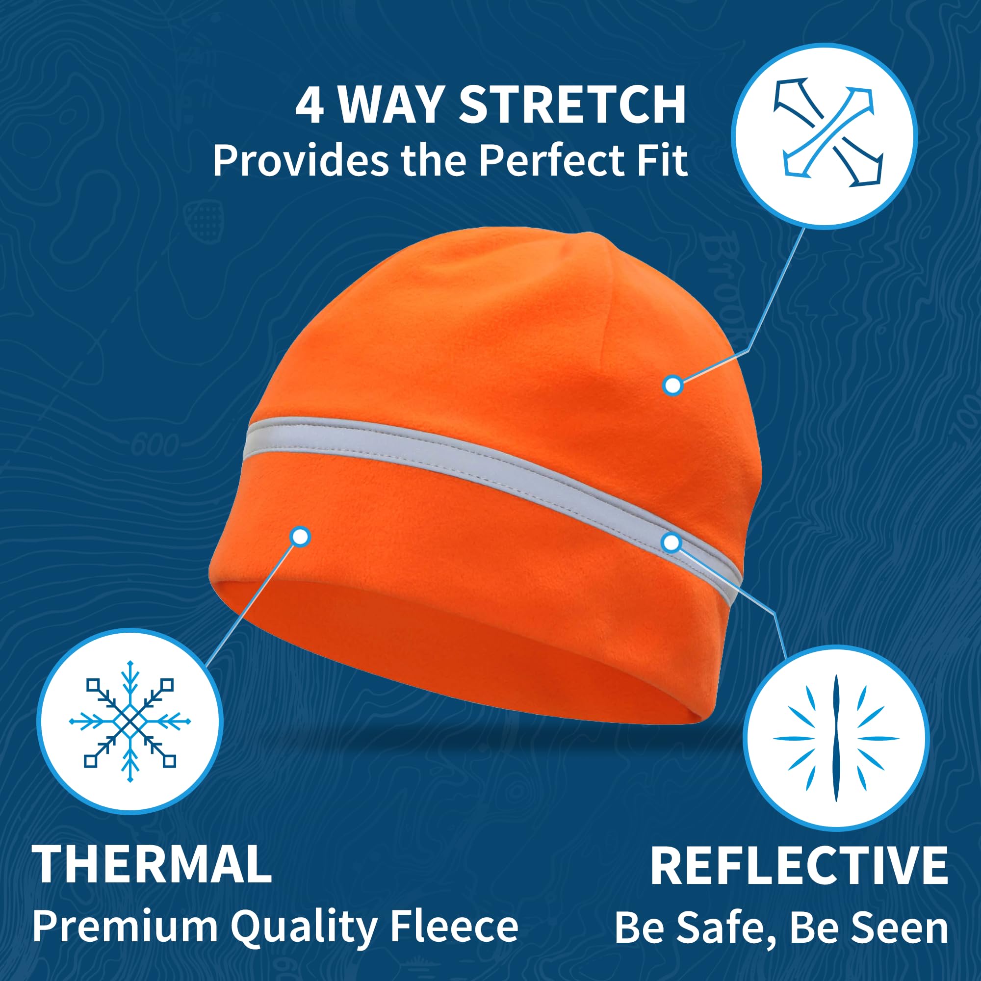 TrailHeads Chapeau de Queue de Poney pour Femme | Bonnet de Course réfléchissant par Temps Froid