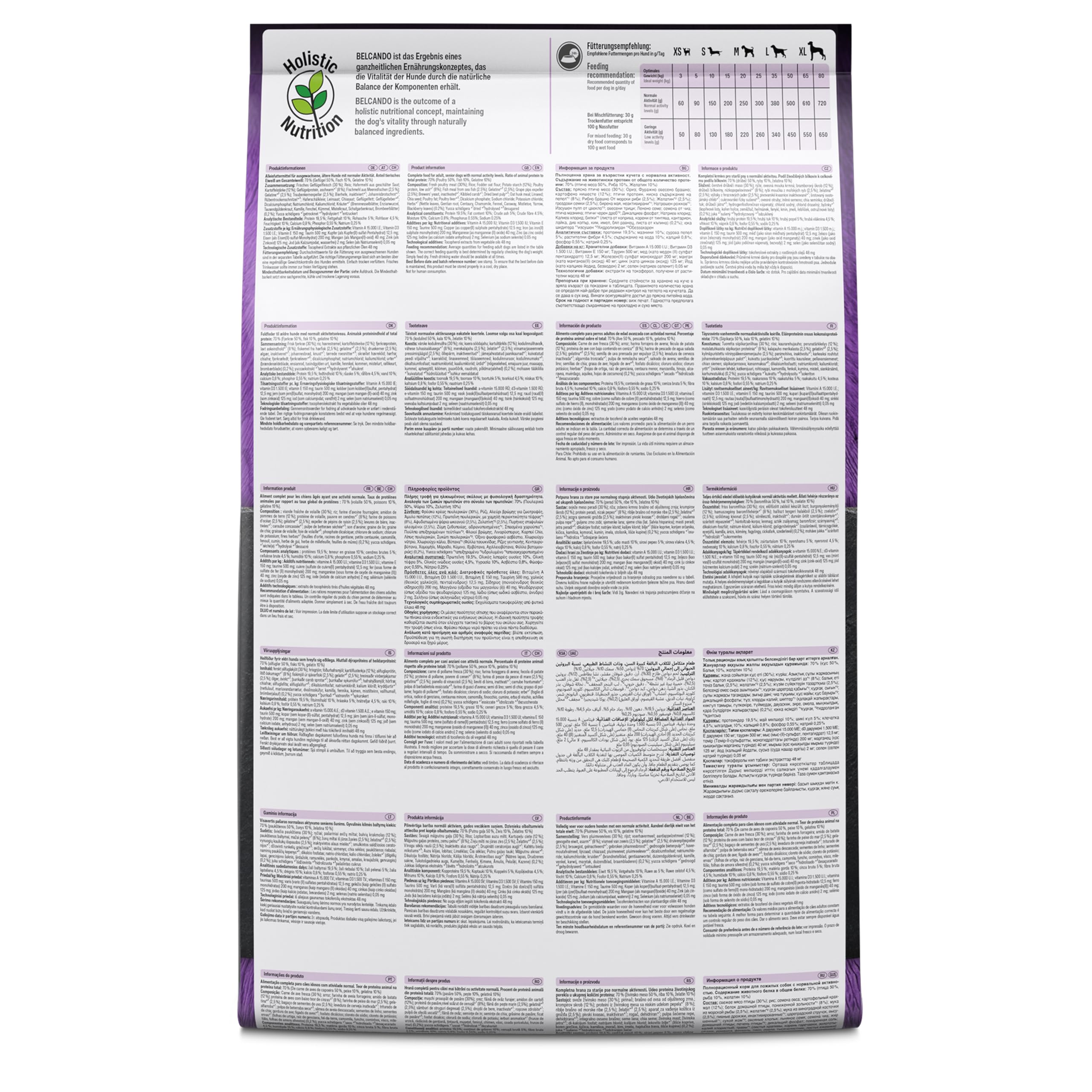 Belcando Senior Sensitive [4 kg] karma dla psów | Sucha karma dla starszych i wrażliwych psów | Kompletna karma dla psów wszystkich ras