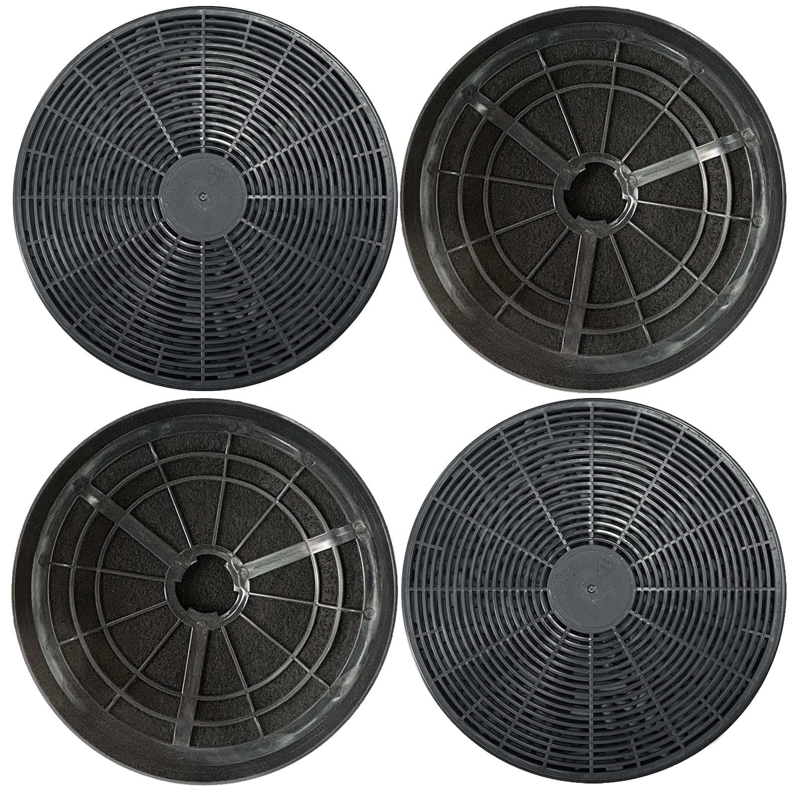 4er Pack GF15 Aktivkohlefilter Kompatibel mit NEG Dunstabzugshaube Modell NEG15-ATB/ATS/ATW, NEG15-ATB+/ATS+/ATW+. Vergleichen Sie mit der Teilenummer GF15, MIZ0023, KF561, CF110, DU652