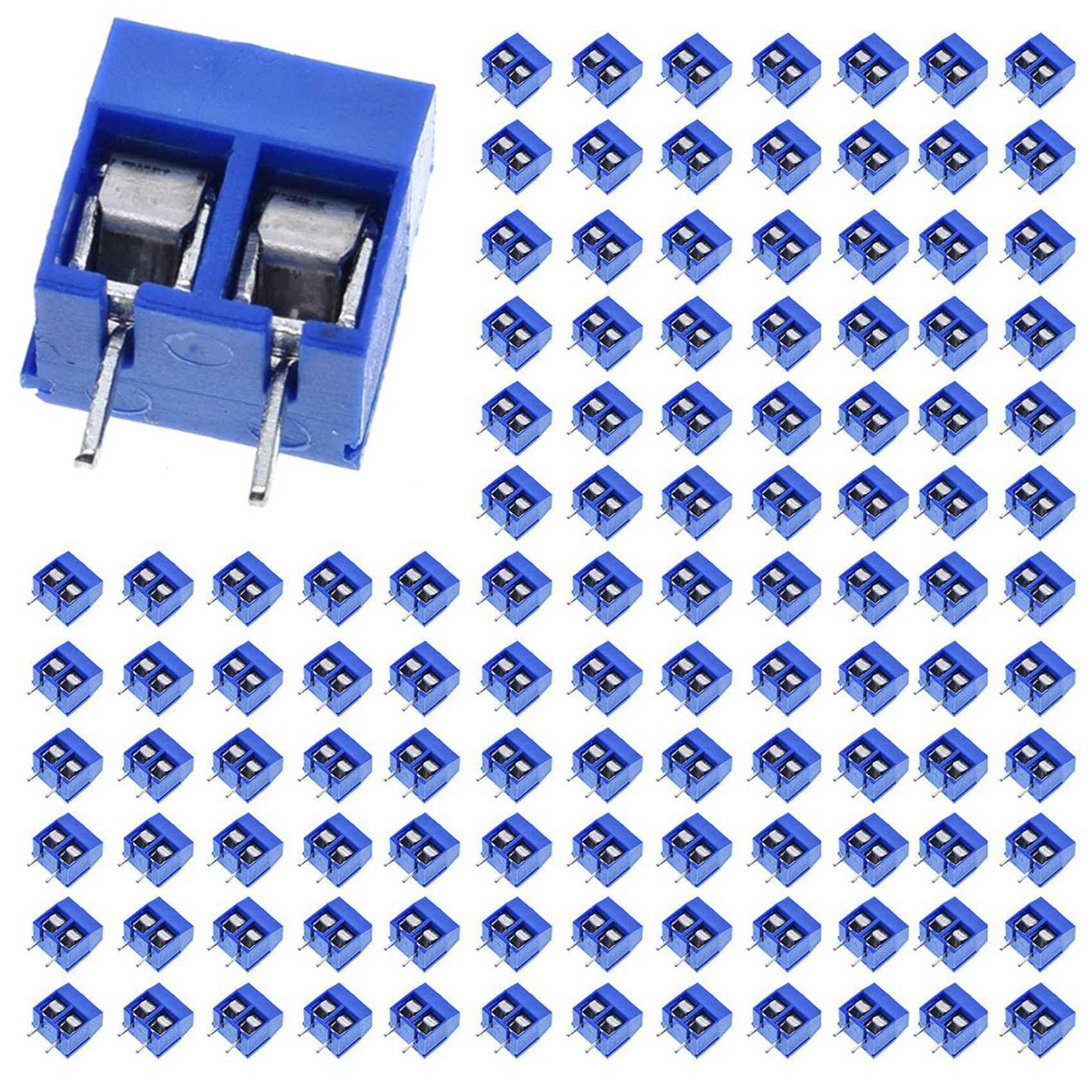 300Pcs KF301-2P 2 Pin Terminal Connector 5mm Pitch 15A 300V Spliceable