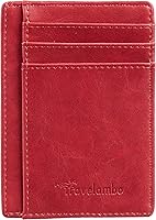 Vista 97 de Travelambo Billetera delgada con bolsillo delantero y clip para el dinero con bloqueo de identificación por radiofrecuencia, talla única