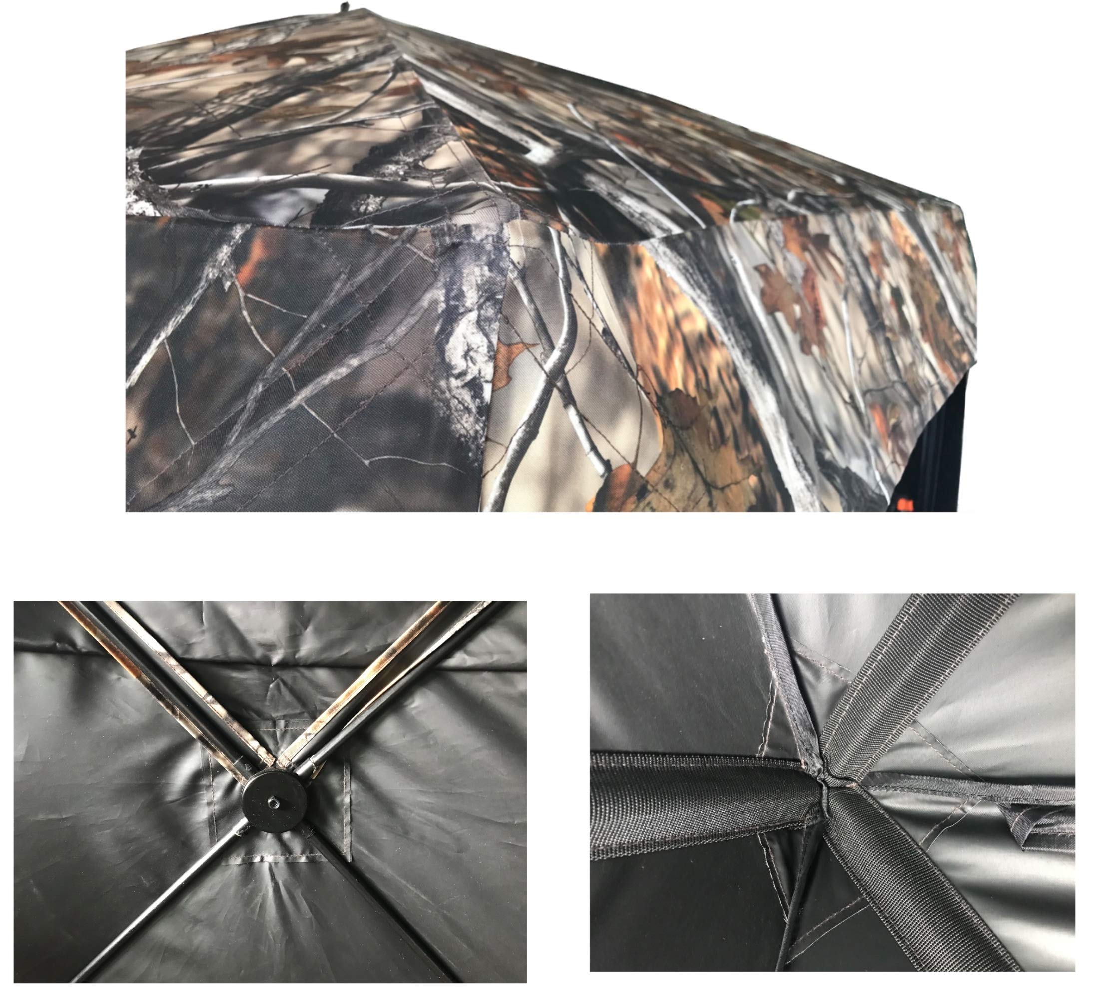 ThunderBay Gobbler Lodge 5Side Hunting Blind, 4 Person Ground Blind