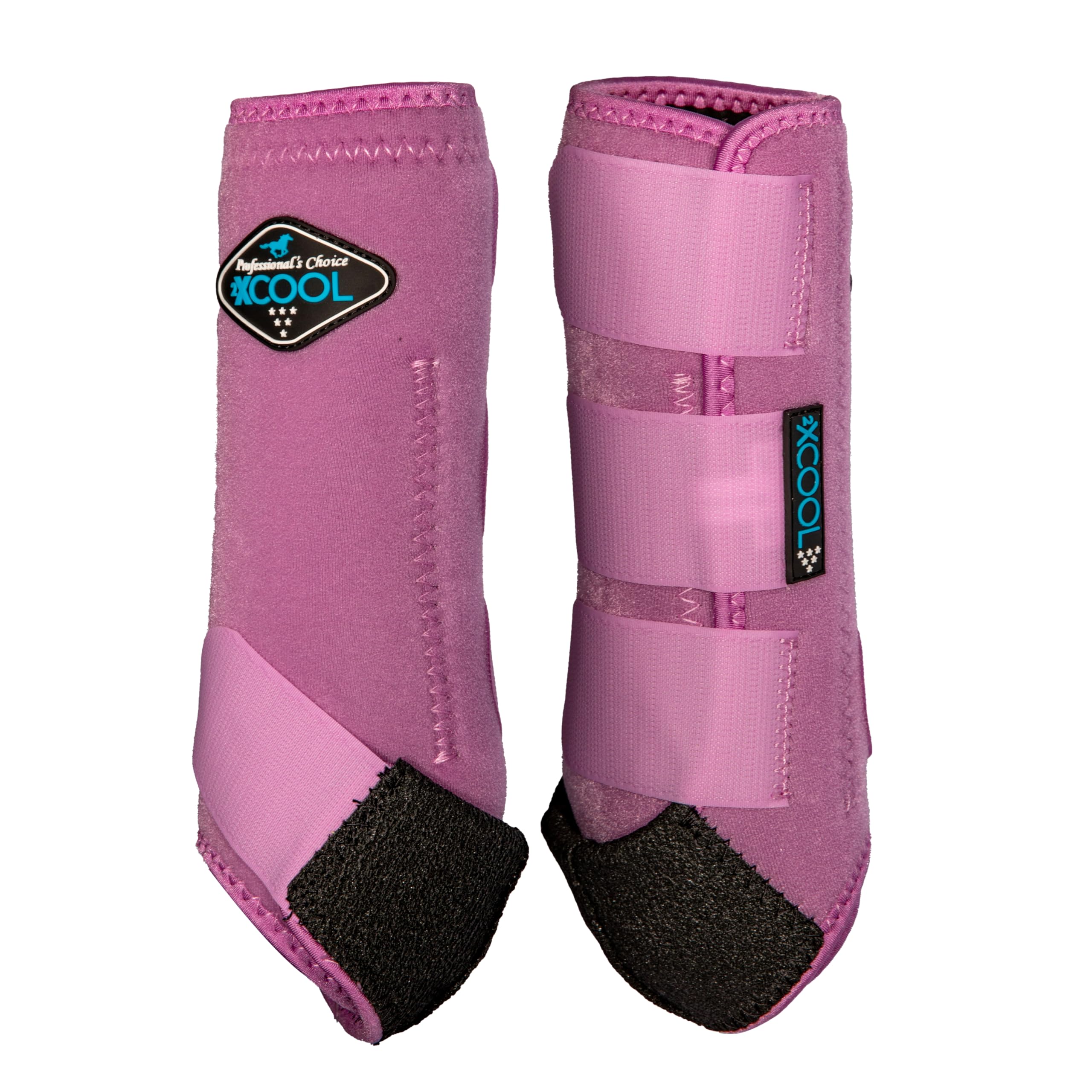 Professional's Choice 2XCOOL Sports Medicine Horse Boots | Protective &amp; Breathable Design for Ultimate Comfort, Durability &amp; Cooling in Active Horses | 2 Pack Medium Orchid
