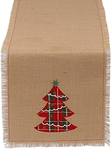 DII mantel individual 100 yute rústico clásico estampado para la mesa