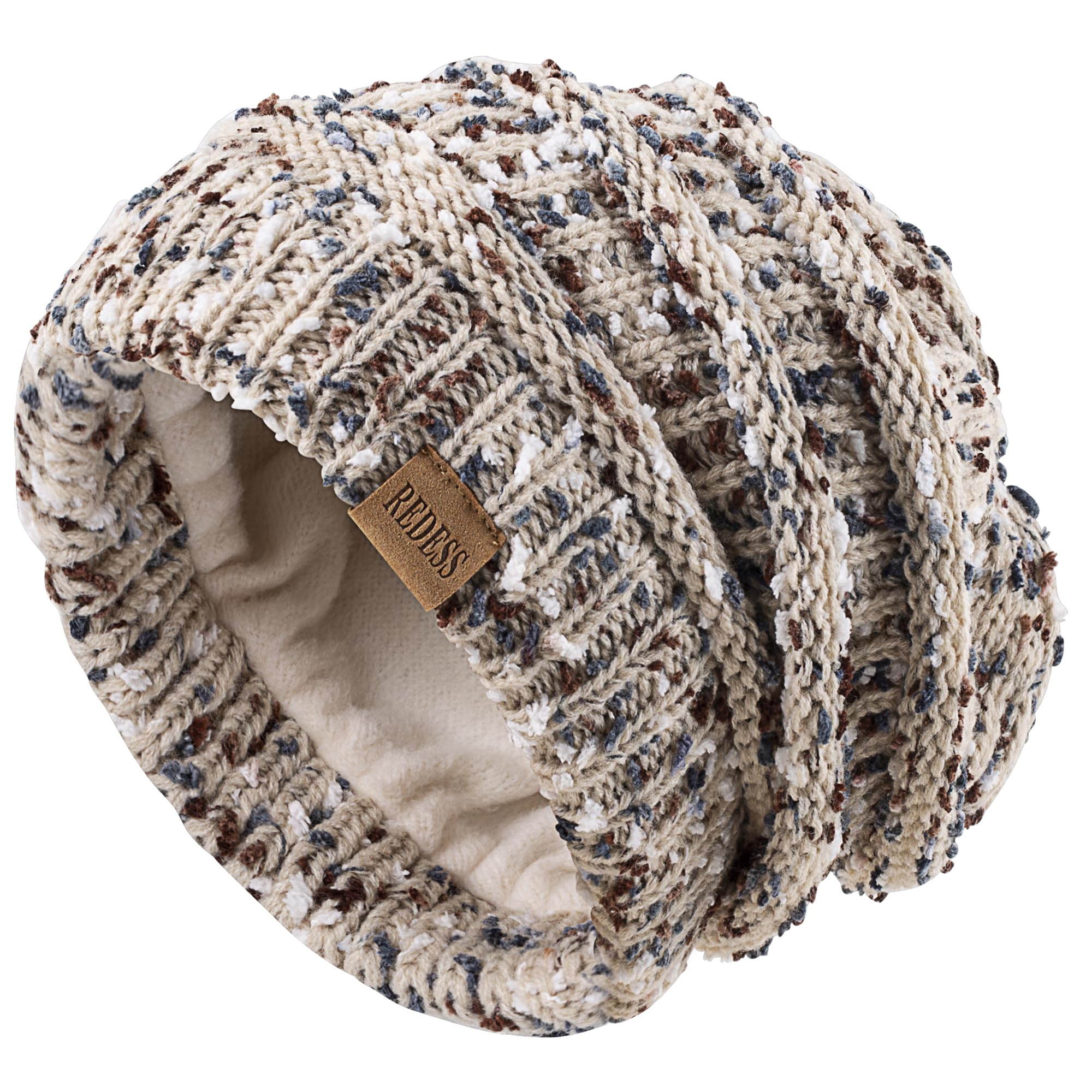 REDESS Slouchy Beanie Hat per Uomo e Donna Winter Warm Chunky Soft Oversize Cable Knit cap