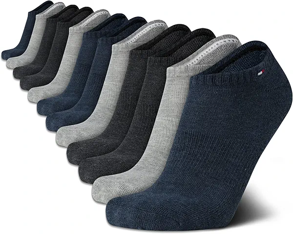 Tommy Hilfiger Men's Athletic Socks - Cushion No Show Socks (12 Pack)