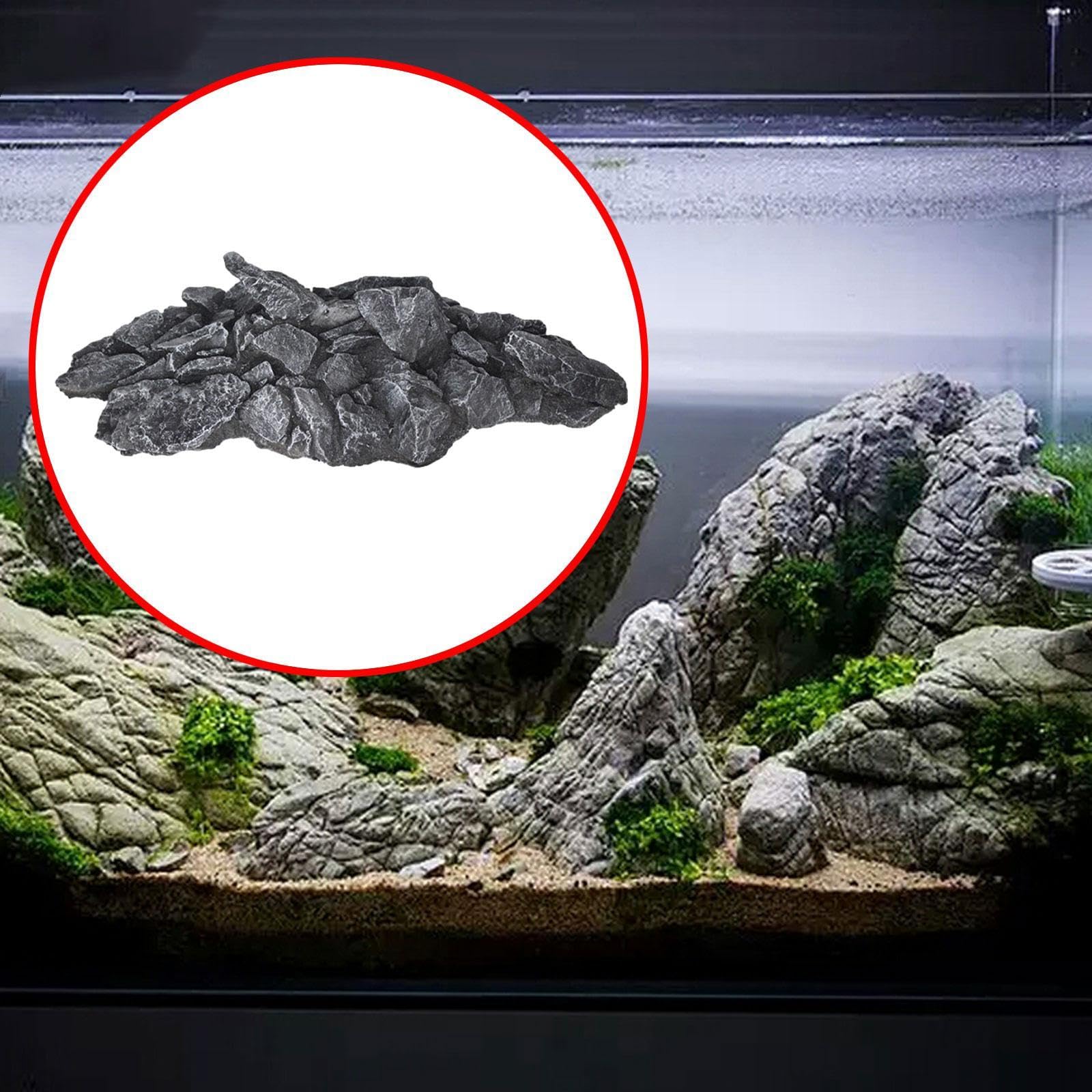 Adorno de Acuario de Roca Artificial para proyectos de paisajismo, 67x30x15cm