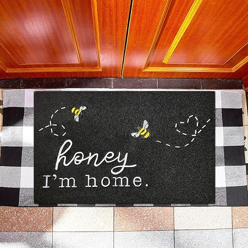 Miniatura 7 de Tapete grande para puerta delantera, divertido tapete de cocina, entrada delantera, exterior, interior, perfil bajo, antideslizante, duradero, para