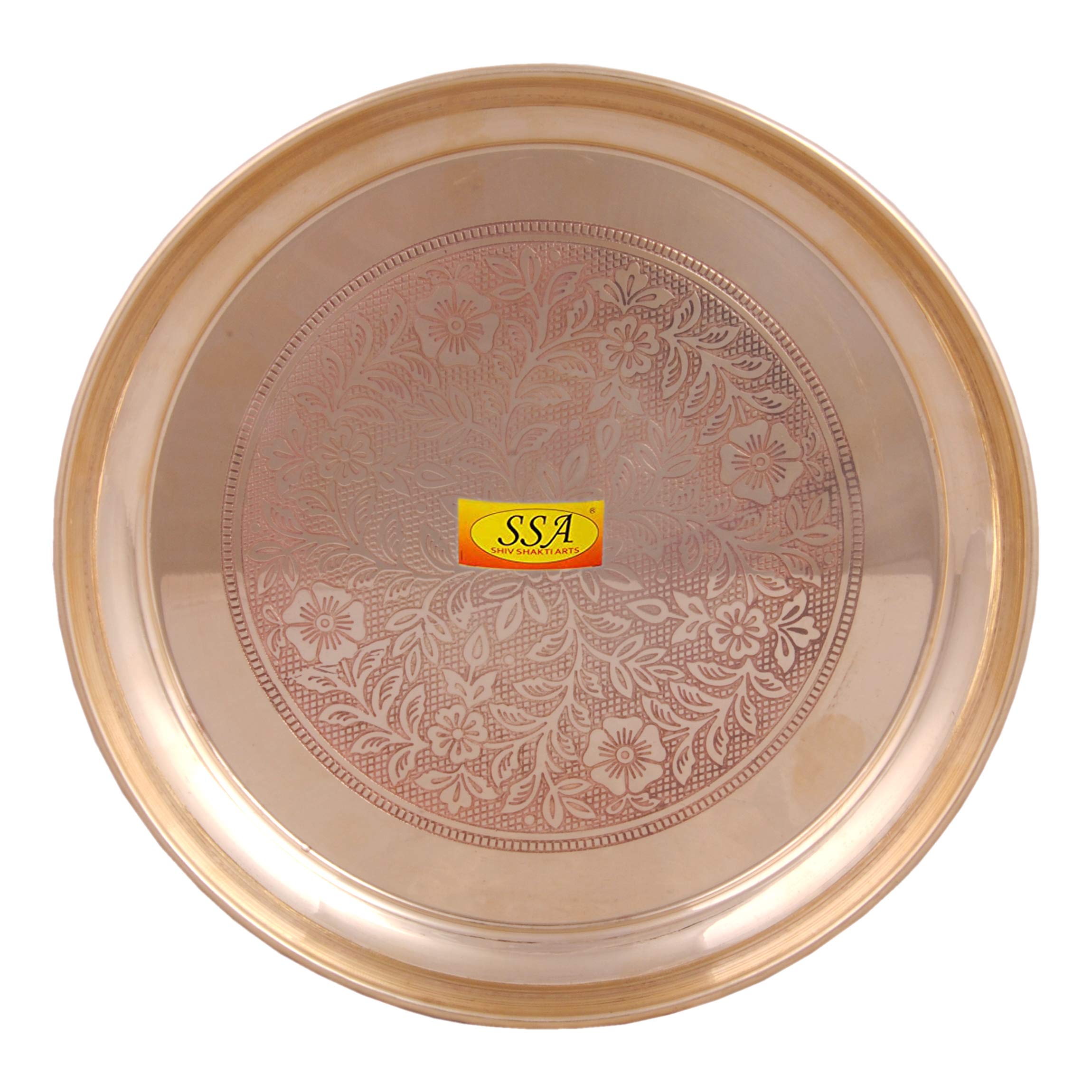 Brass Dinner Plate Set - Pooja & Serving Thali -4