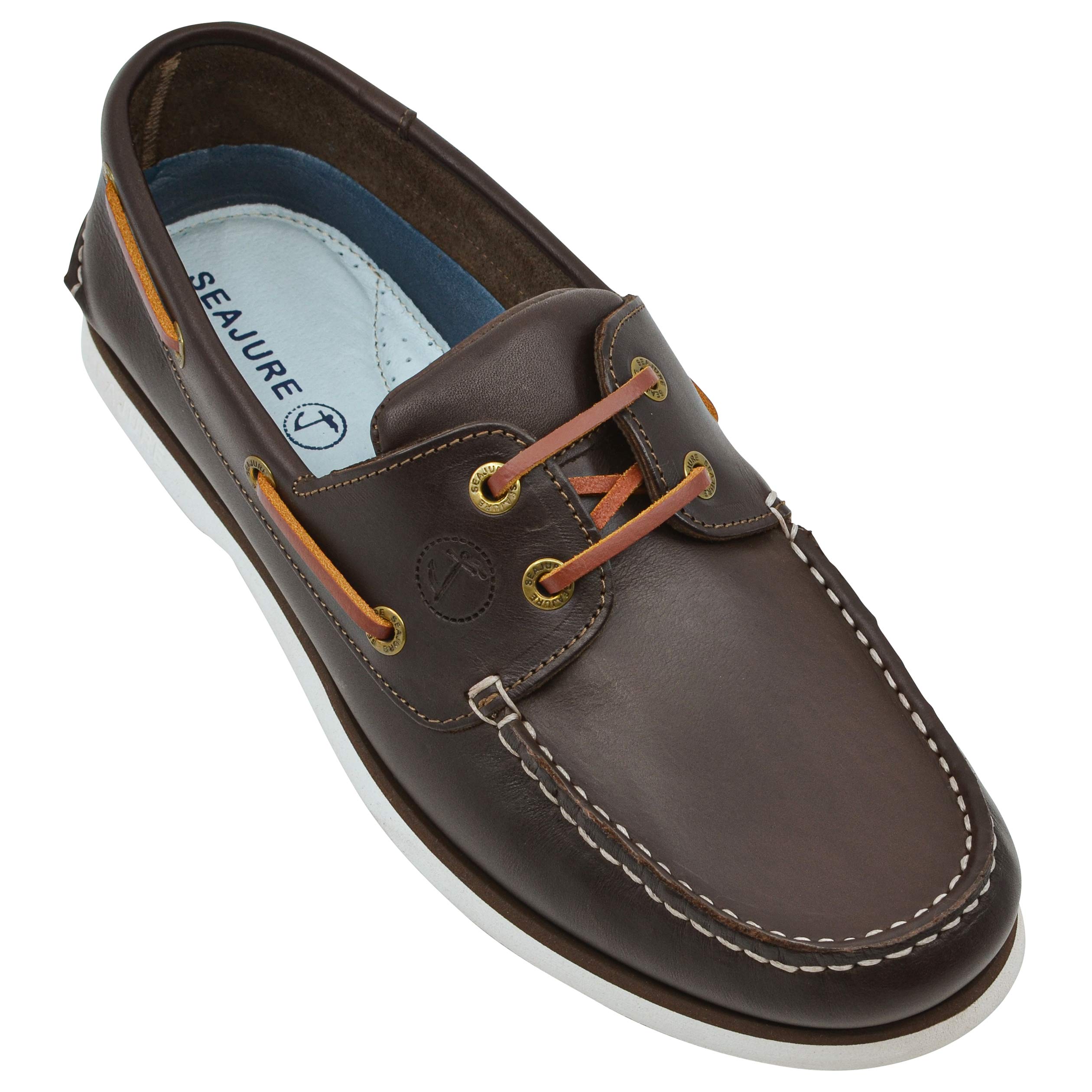 Seajure Damen Bootsschuhe Forvie Dunkelbraunes Leder