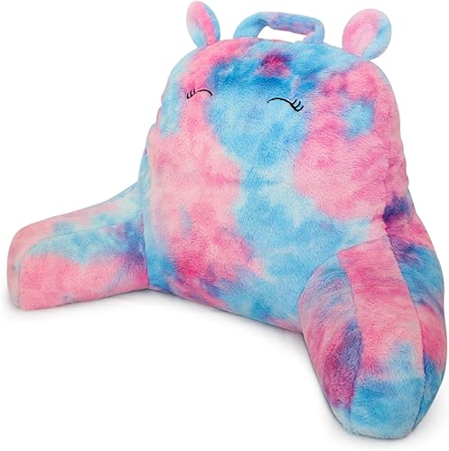 Almohada de lectura y respaldo de tamaño adulto con reposabrazos de apoyabrazos de apoyo, almohada de apoyo lumbar de espuma viscoelástica esponjosa