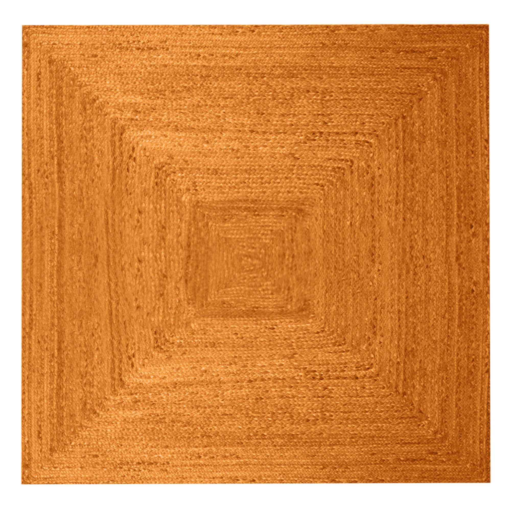 Tapis de couloir en jute 61x3m tissage plat orange nettoyage sous vide chambre