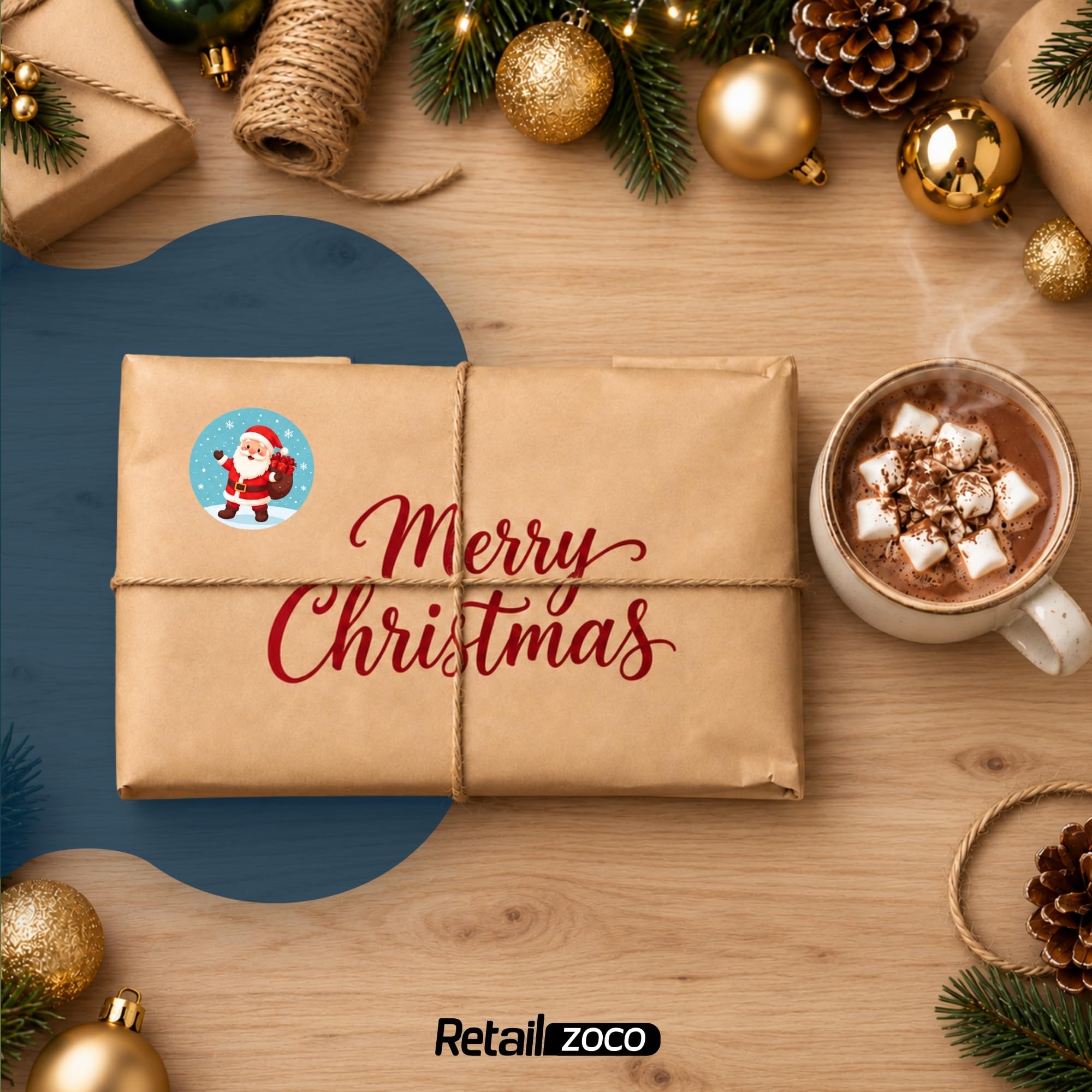 Pegatinas de Santa Claus para Niños, Christmas stickers, 3 Unidades - imagen 3