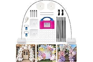 RUBFAC Balloon Arches Kit with Electric Pump Base Accessories