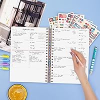 Vista 7 de PLANBERRY Agenda semanal grande prémium – Planificador de vida y presupuesto sin fecha – Organizador y diario de productividad, 8 x 10.4 pulgadas