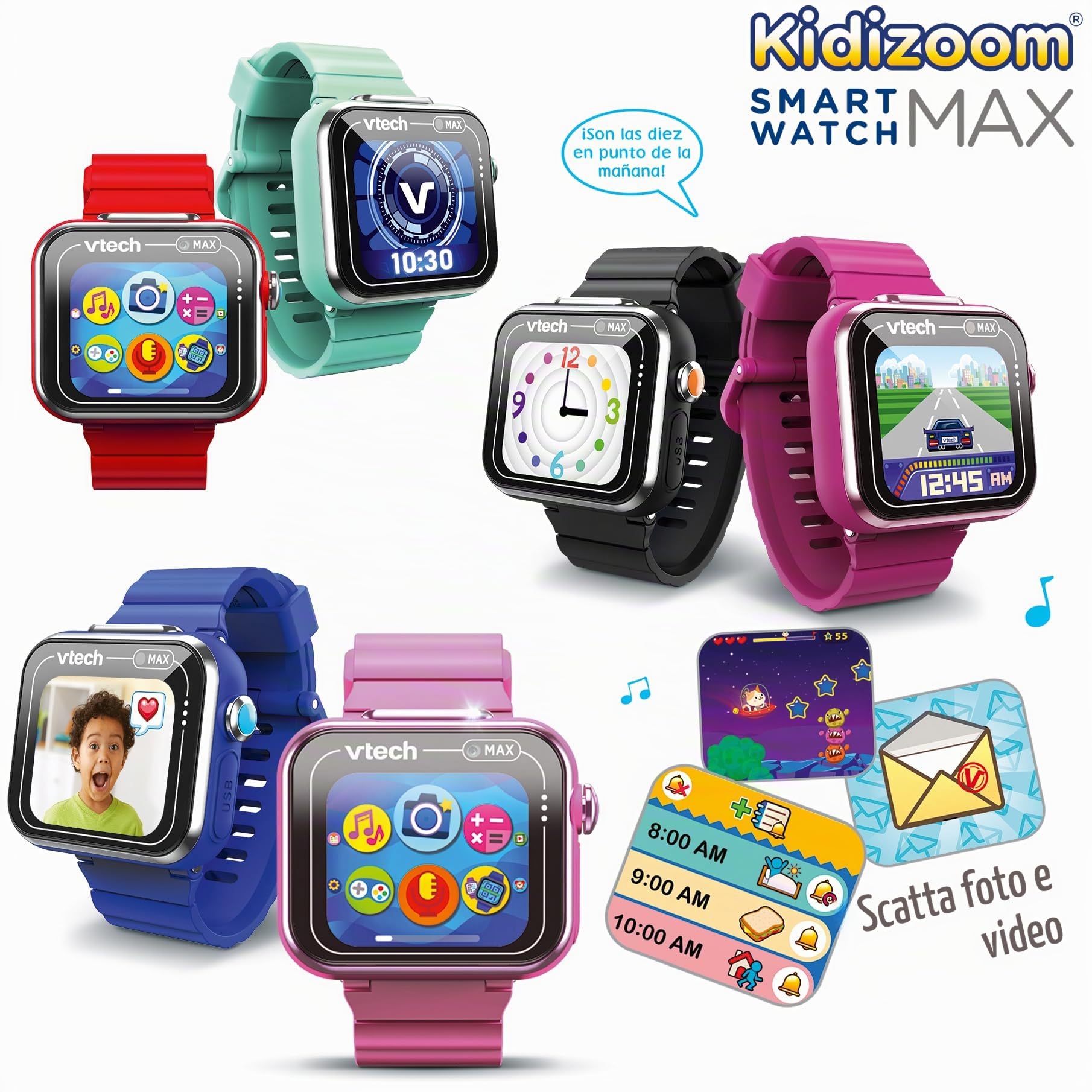 VTech Kidizoom Smart Watch Max Lampone 531617
