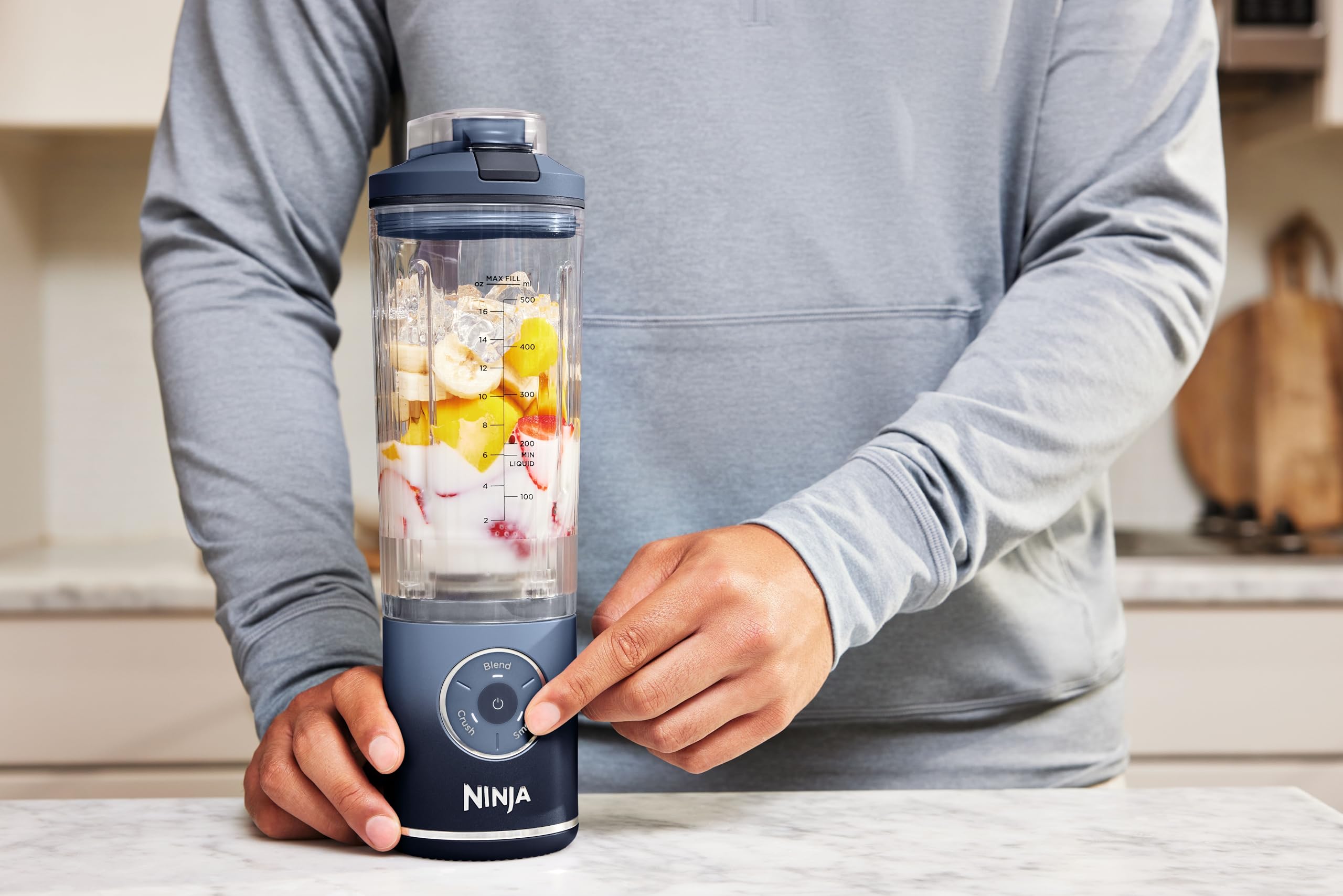 Ninja MAX BLAST NINJA キッチン家電 Blast Amazon.in : Navy Deep Blender, Portable Cordless Max キッチン家電