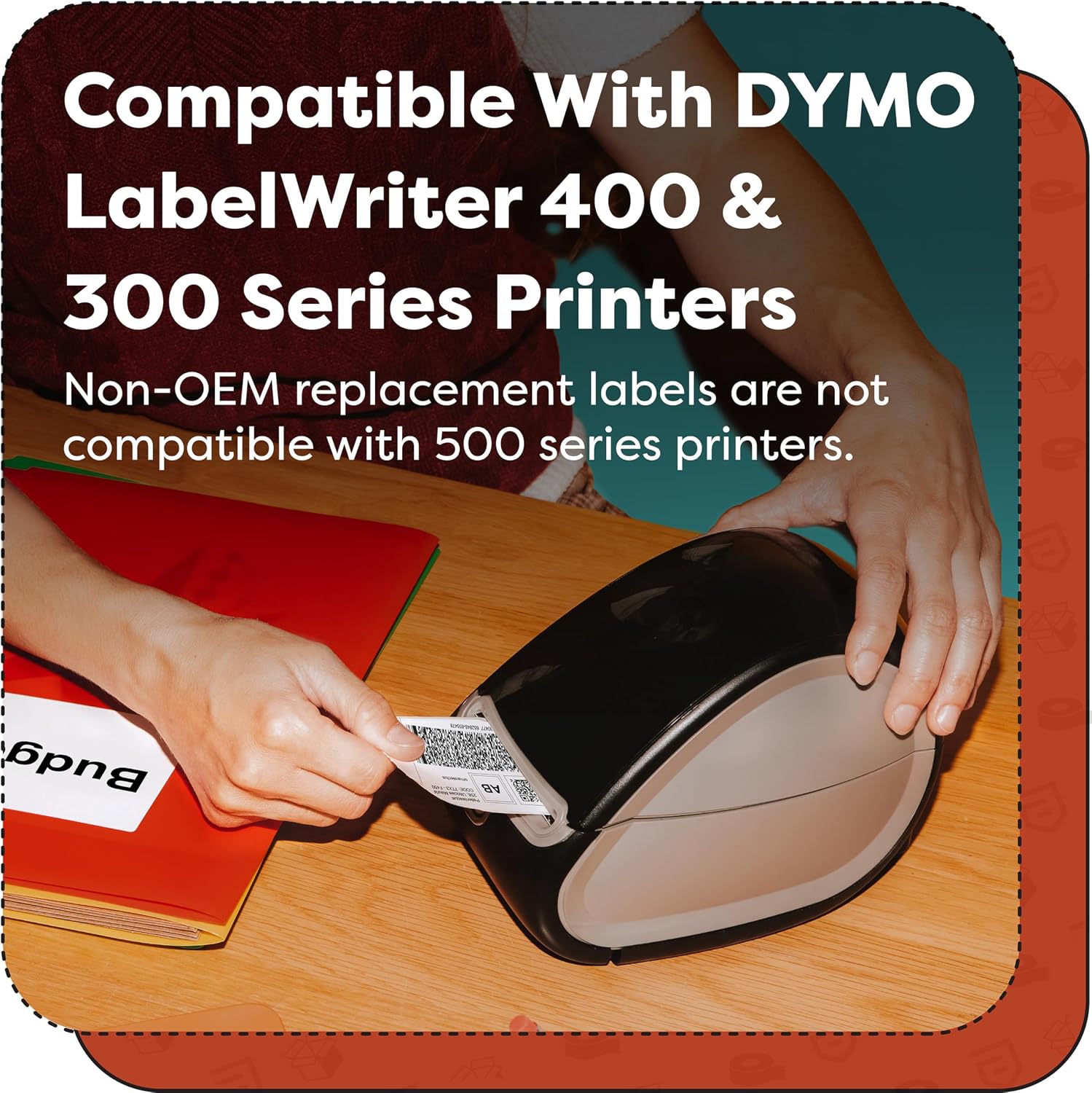 Aegis Adhesives - Replacement for DYMO 30915 (12 Rolls, 8400 Total) 1 5/8" X 1 1/4" Direct Thermal Postage and Address Labels - Compatible with LabelWriter 450, 450 Turbo, 4XL Printers (NOT 550, 5XL)
