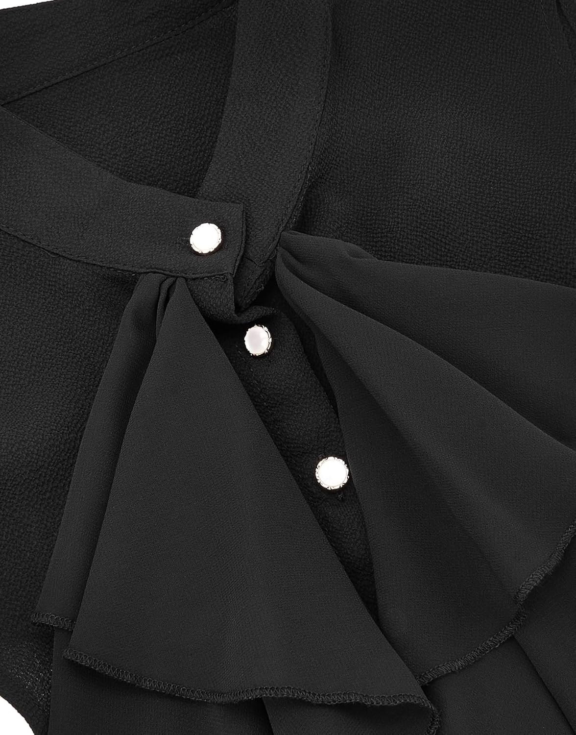 Women’s Ruffle Shirt Collar – Detachable Neck Ruffle Victorian Vintage Blouse Half Collar - Image 4
