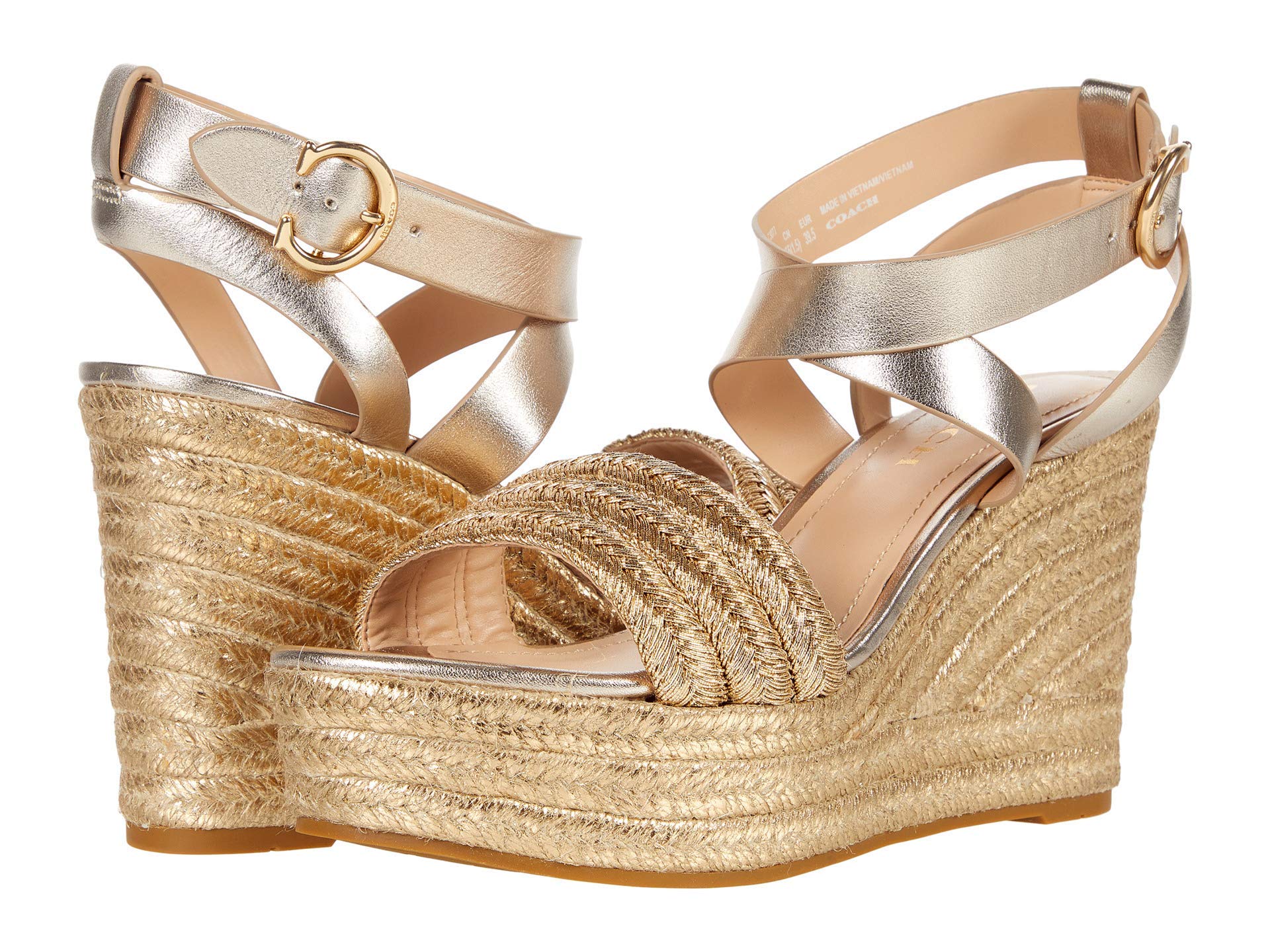 Coach Isabela Sandal Natural Leather 8 B (M)