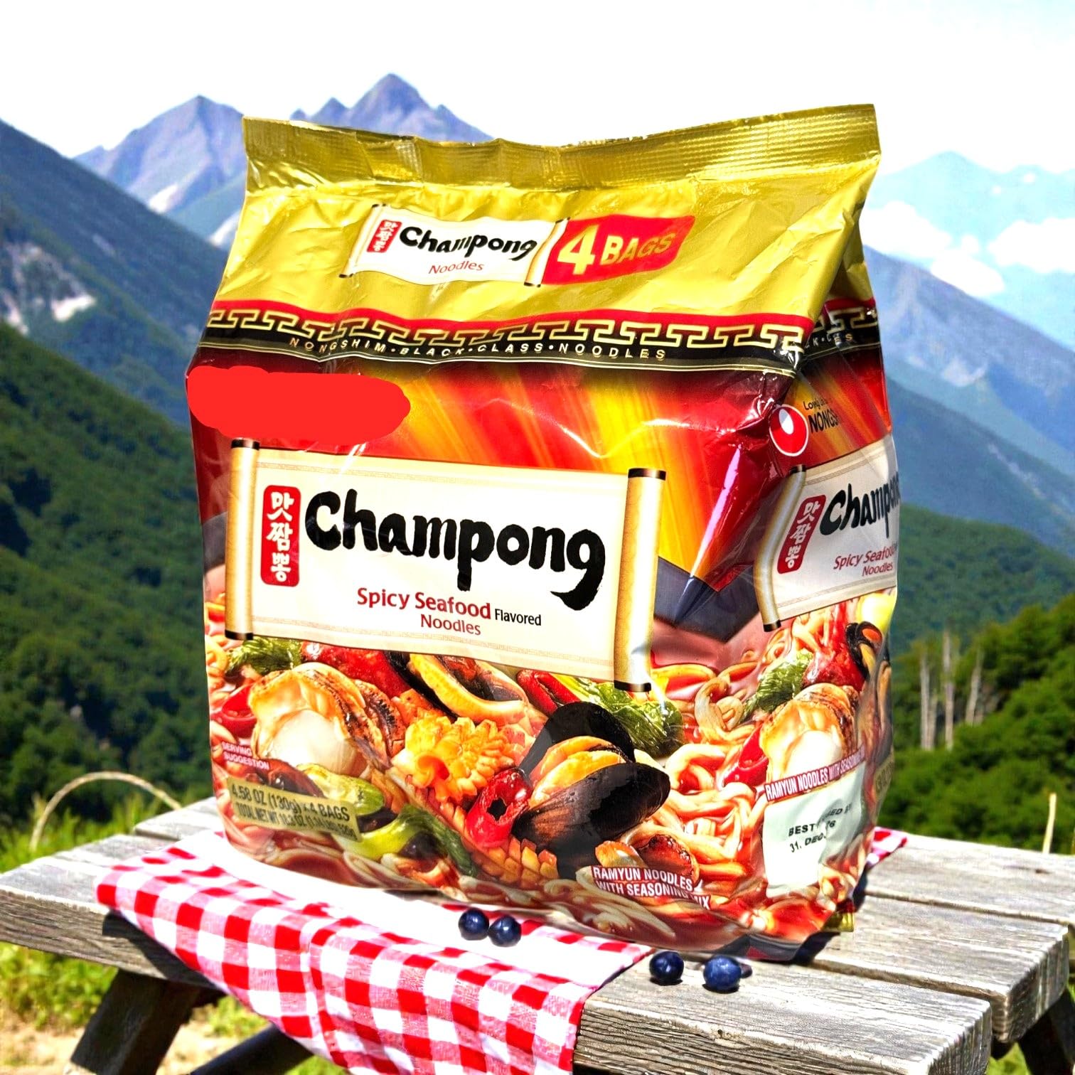 Amazon.com: Korean Instant Noodles (CASE SET, CHAMPONG SPICY