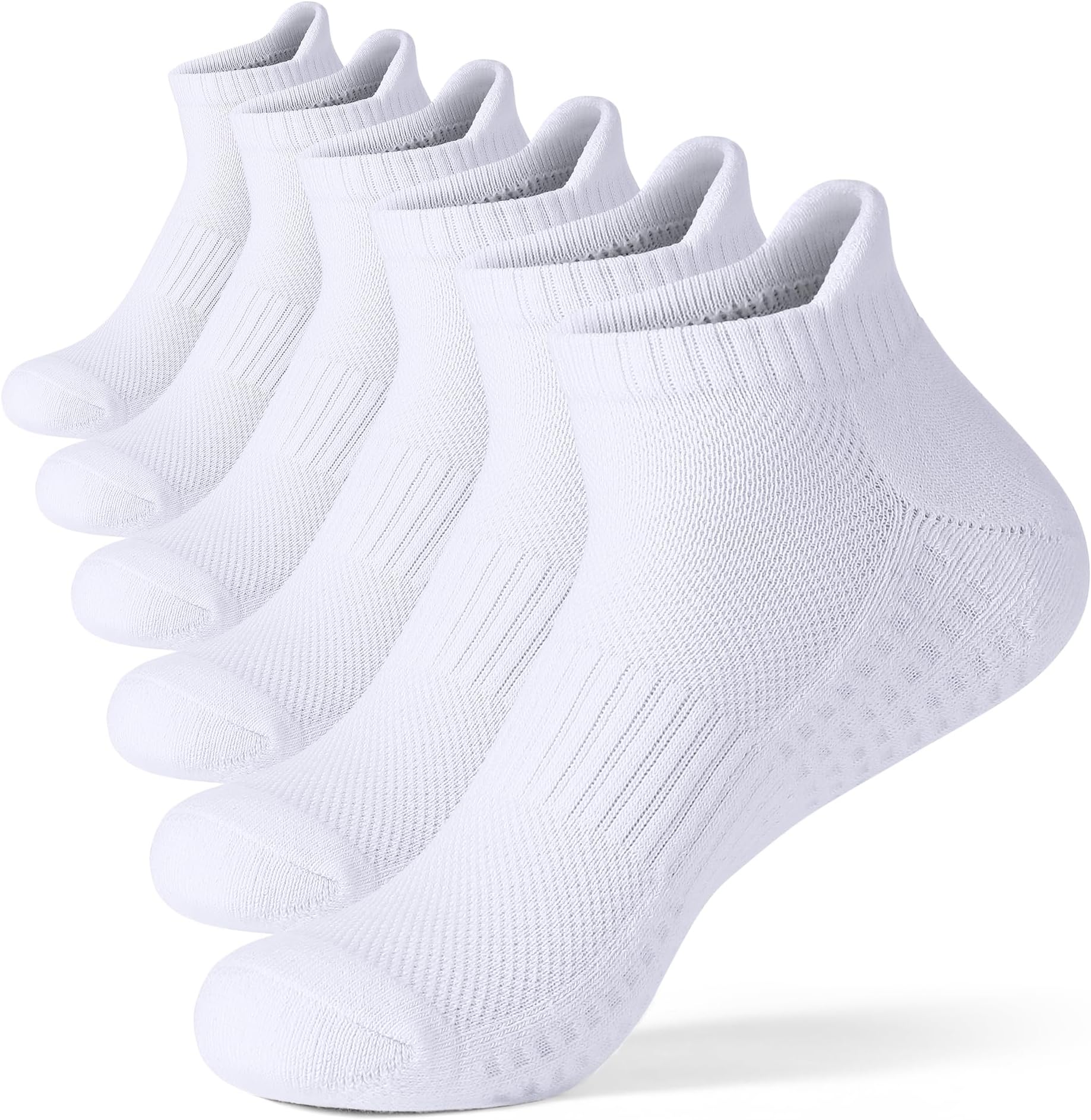 6 Pairs of Mens Cotton Socks Cushioned Breathable Sports - Athletic Anti Blister Ankle Socks for Ultimate Comfort and Performance