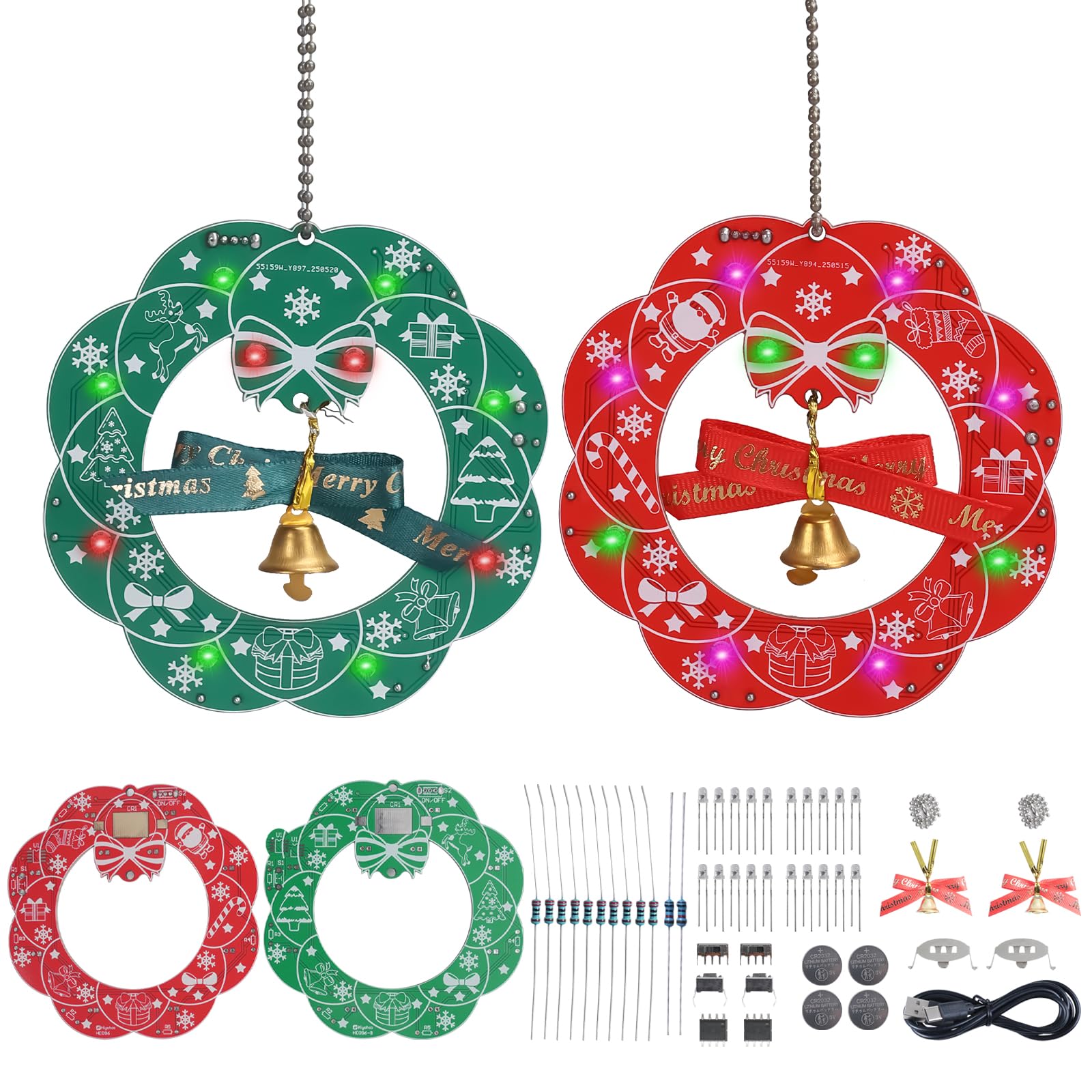 Kit de soldadura de corona de Navidad para crear tus adornos caseros