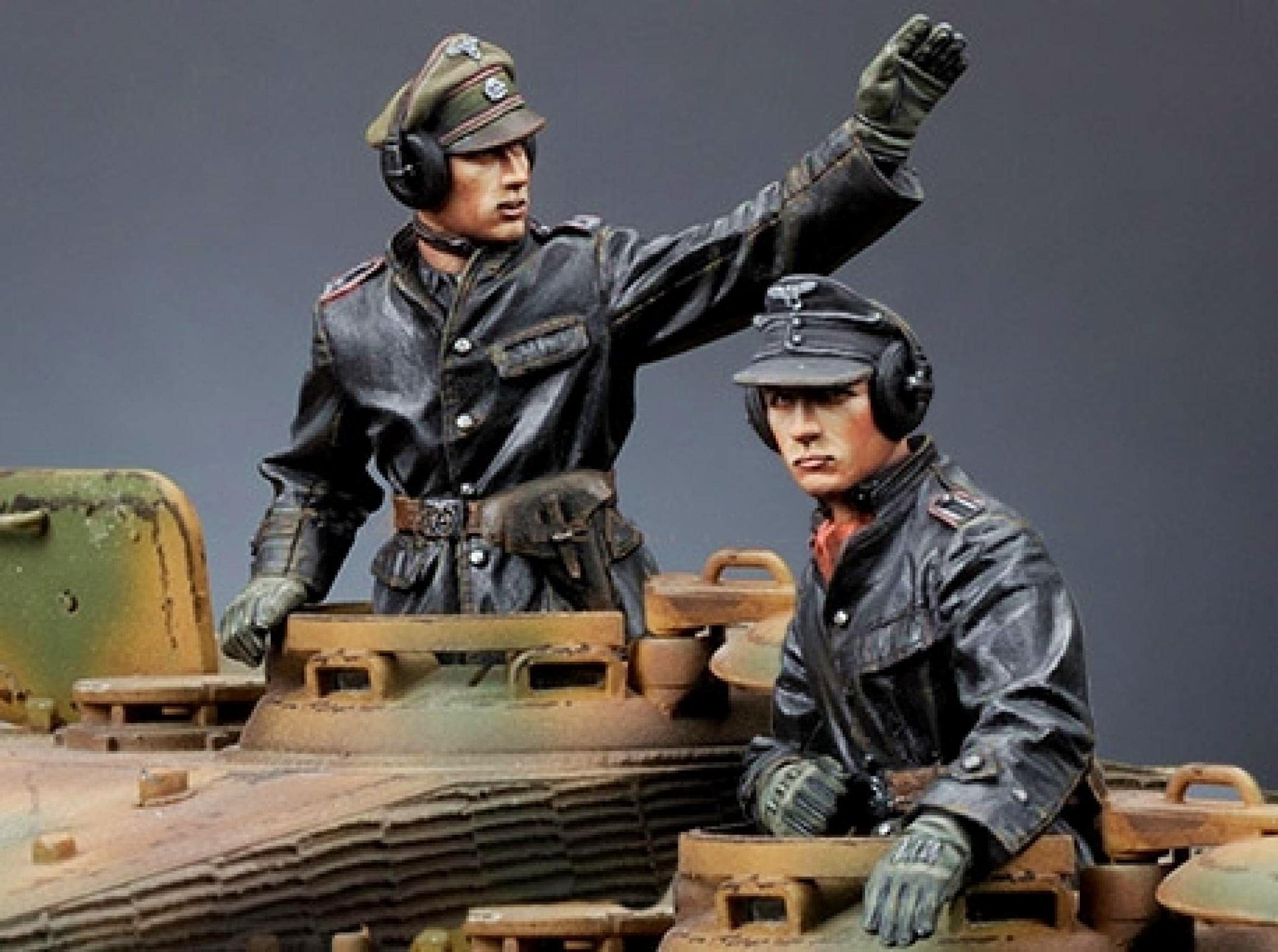 Kit de maquette en résine de 15 pièces de soldats d'infanterie allemands de l'hiver 1/35 WW2 non
