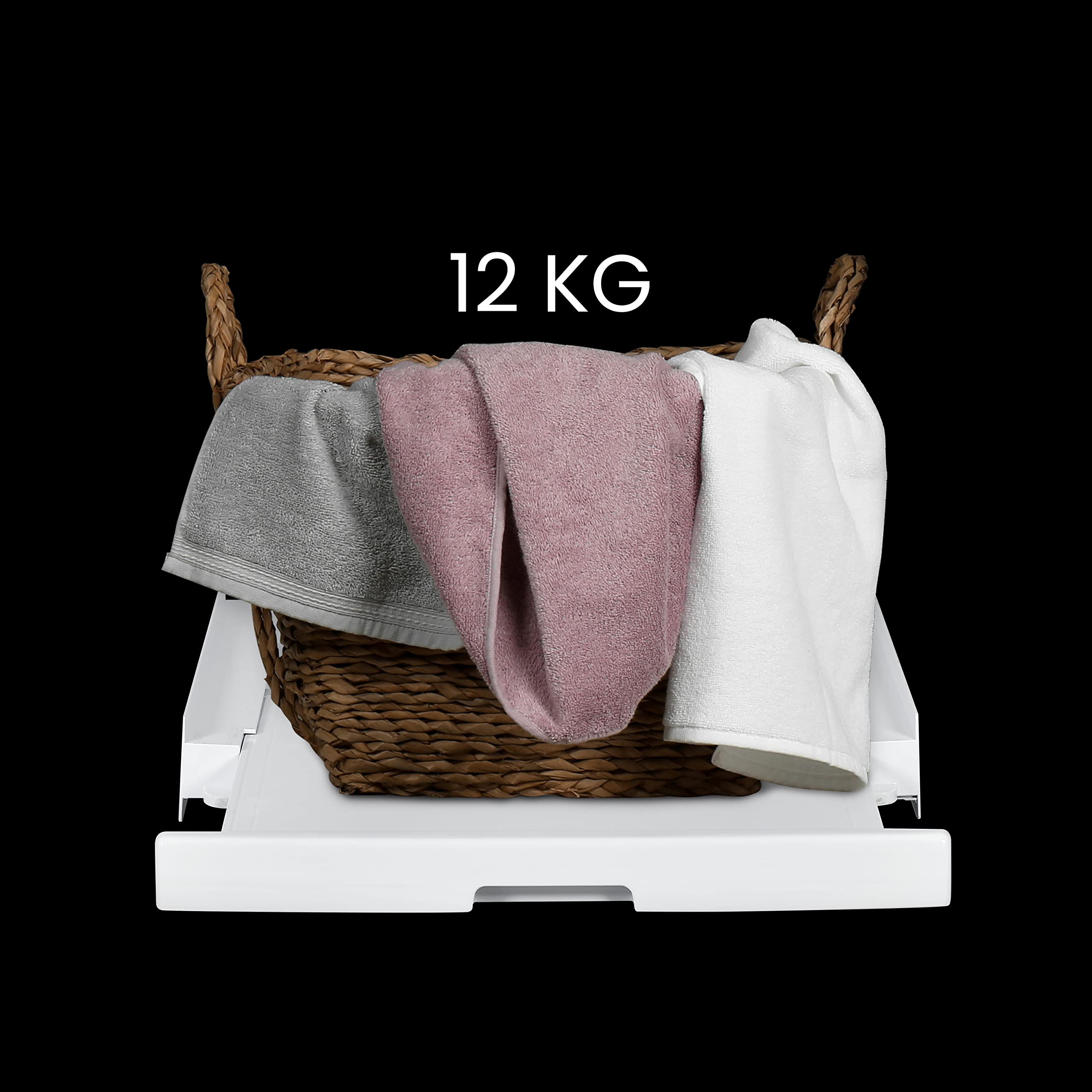 Haier 35602564 Stacking Kit Łącznik do pralki i suszarki, Wykonany z najwyższej jakości materiałów, Kompatybilny z pralkami Haier serii 3, 5, 7 oraz suszarkami serii 5 i 7