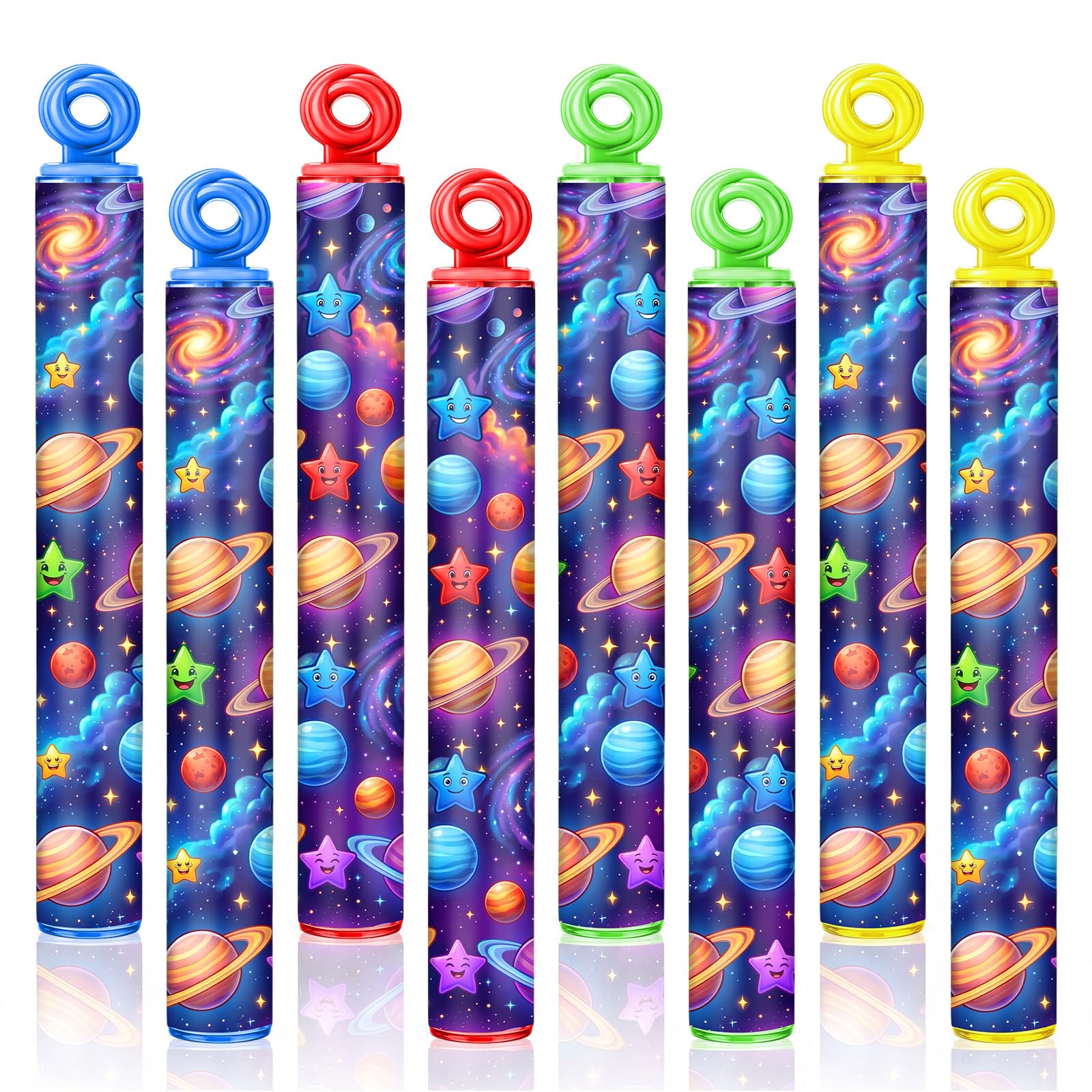 Rotatingpals 32 Pcs Galaxy Bubble Wands Bubbles Galaxy Themed Party Favors for Adult Summer Activity Birthday Gifts Carnival Goody Bag Stuffers Wedding Supplies