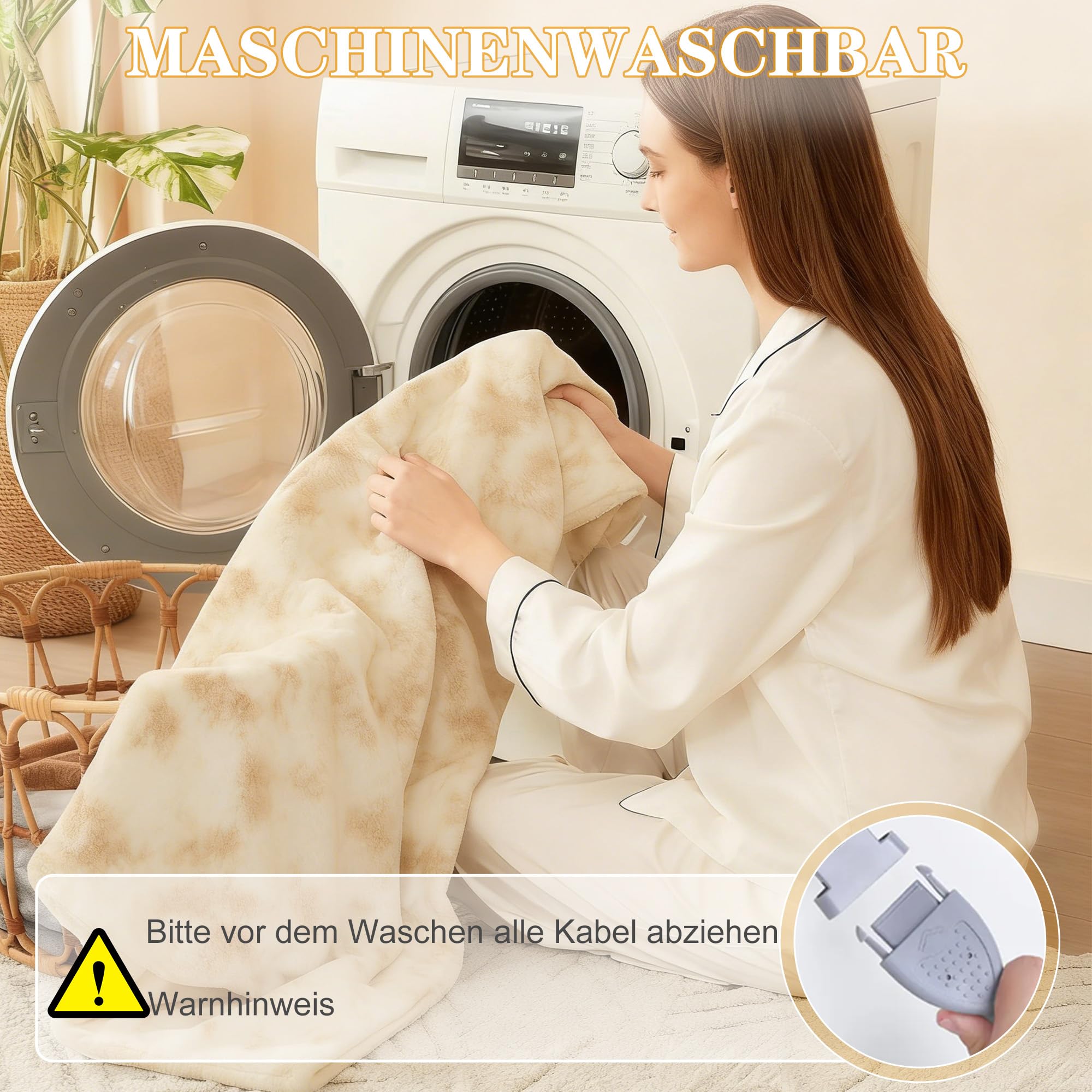 COZYTY Manta térmica con apagado automático, 130 x 180 cm, 6 niveles de calor y apagado automático de 10 horas, protección contra sobrecalentamiento, lavable a máquina, manta térmica de forro polar