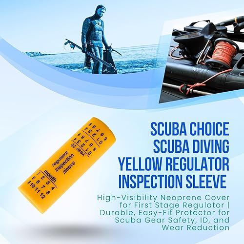 Miniatura 3 de Scuba Choice Manga de inspección regulador amarillo de buceo