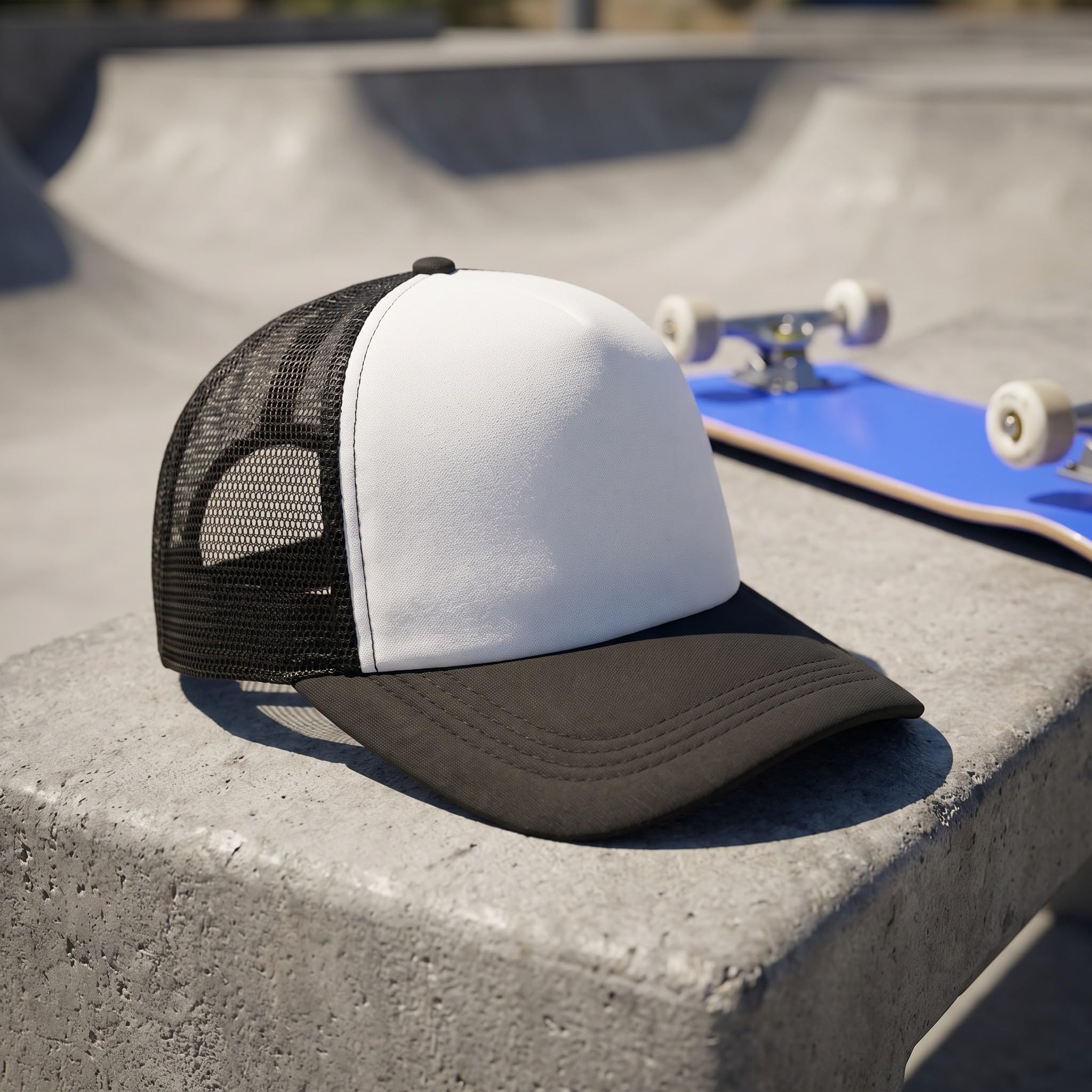 Artibetter 12 Cappellini Trucker in Rete per Sublimazione - Cappellini Vuoti stampabili con trasferimento Termico - da Baseball in Rete di Poliestere - per Adulti con Logo Personalizzato Regolabile