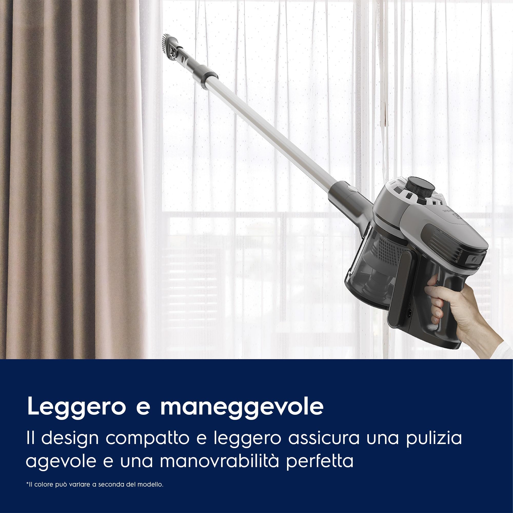 Electrolux Aspirapolvere Senza Filo, 30 min di Autonomia, EP31CB18IW, con Spazzola per Tappezzeria NozzleExtra 2 in 1 Anti-Acaro e Peli di Animale, Maneggevole, Facile Manutenzione, 80 dB, Bianco