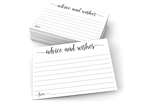 321Done Advice and Wishes Cards 50 Cards for Weddings Bridal Showers and Baby Showers