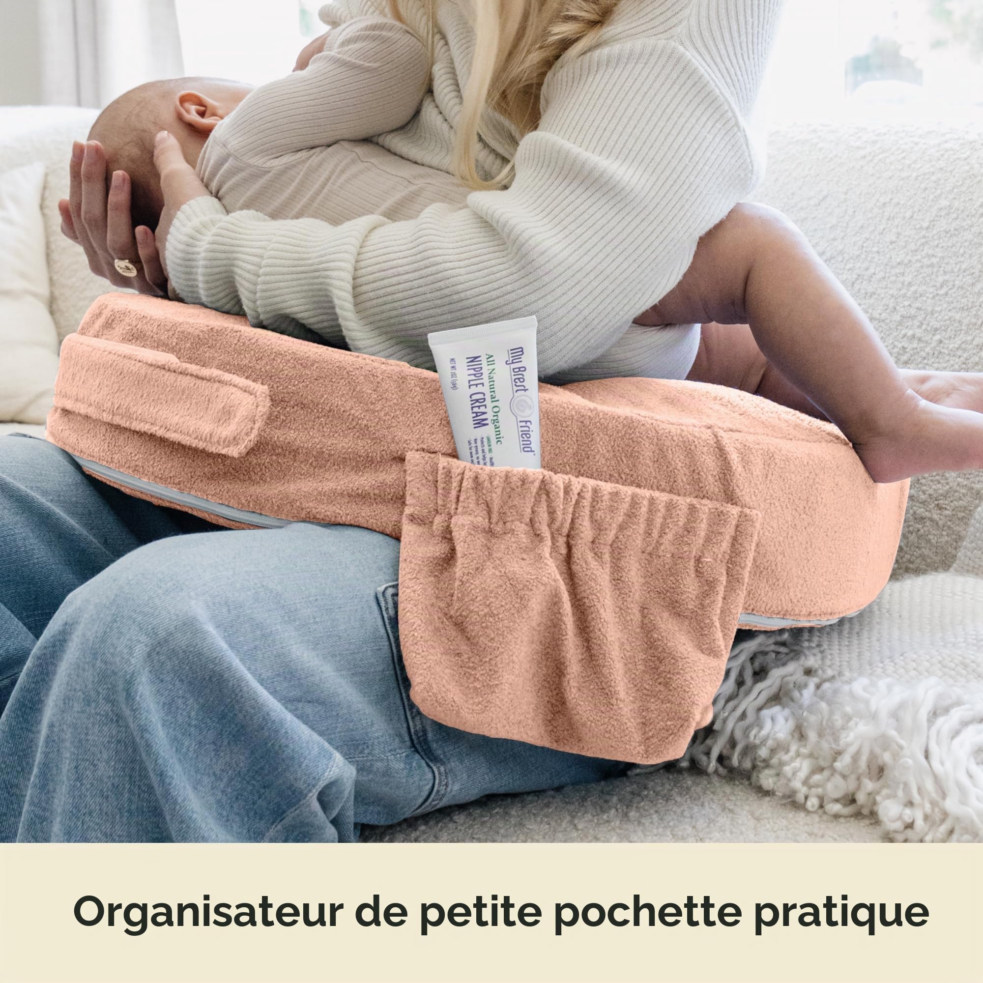 My Brest Friend Coussin d'allaitement Deluxe Rose douce