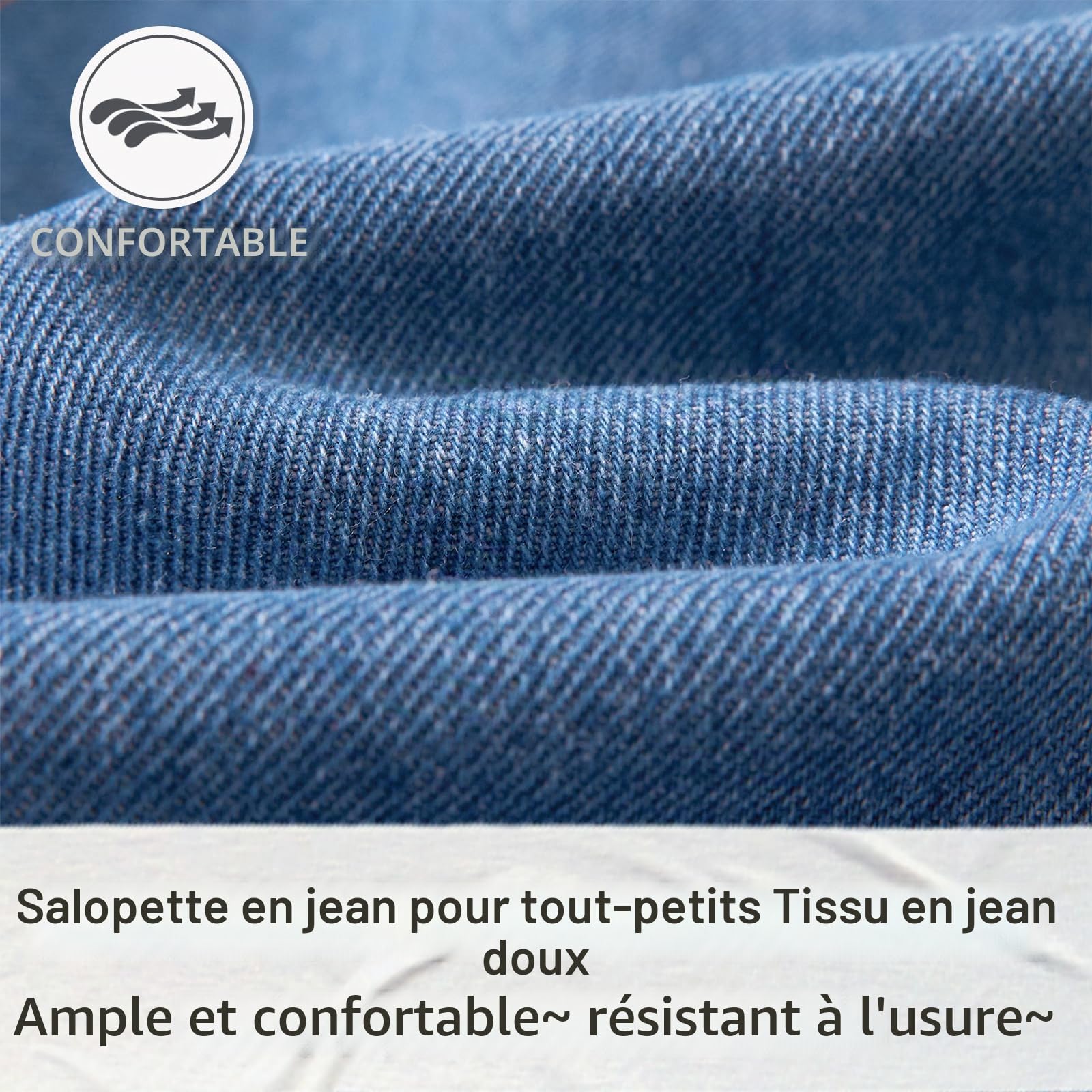 Miipat Salopette en Denim Petite Fille Salopette en Jean Garçonnet Fille Garçonnet Salopettes et combinaisons en Jean pour Enfants de 2 à 7 Ans