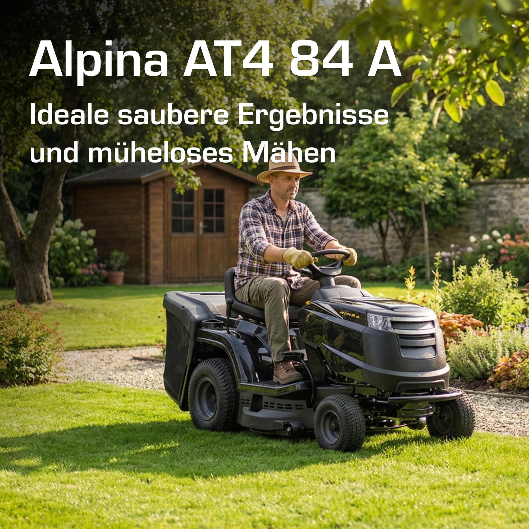Alpina AT4 84 A Kosiarka samojezdna, 5,8 kW, 84 cm - Taca 200 L, 7 wysokości koszenia - Trawniki do 3000 m²