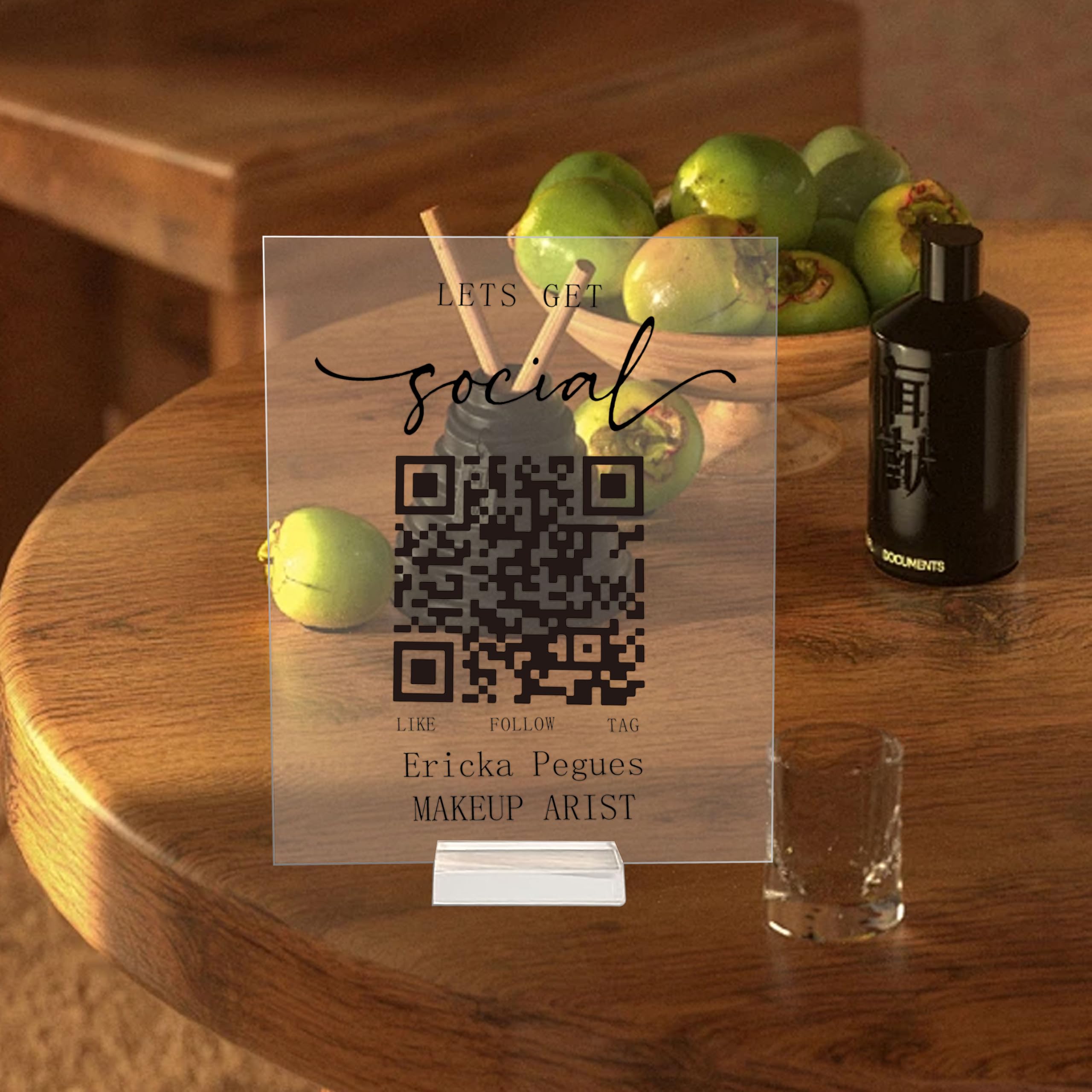 Amazon.com : Pahdecor 5 X 7 Inch Mini QR Code Sign, Customized