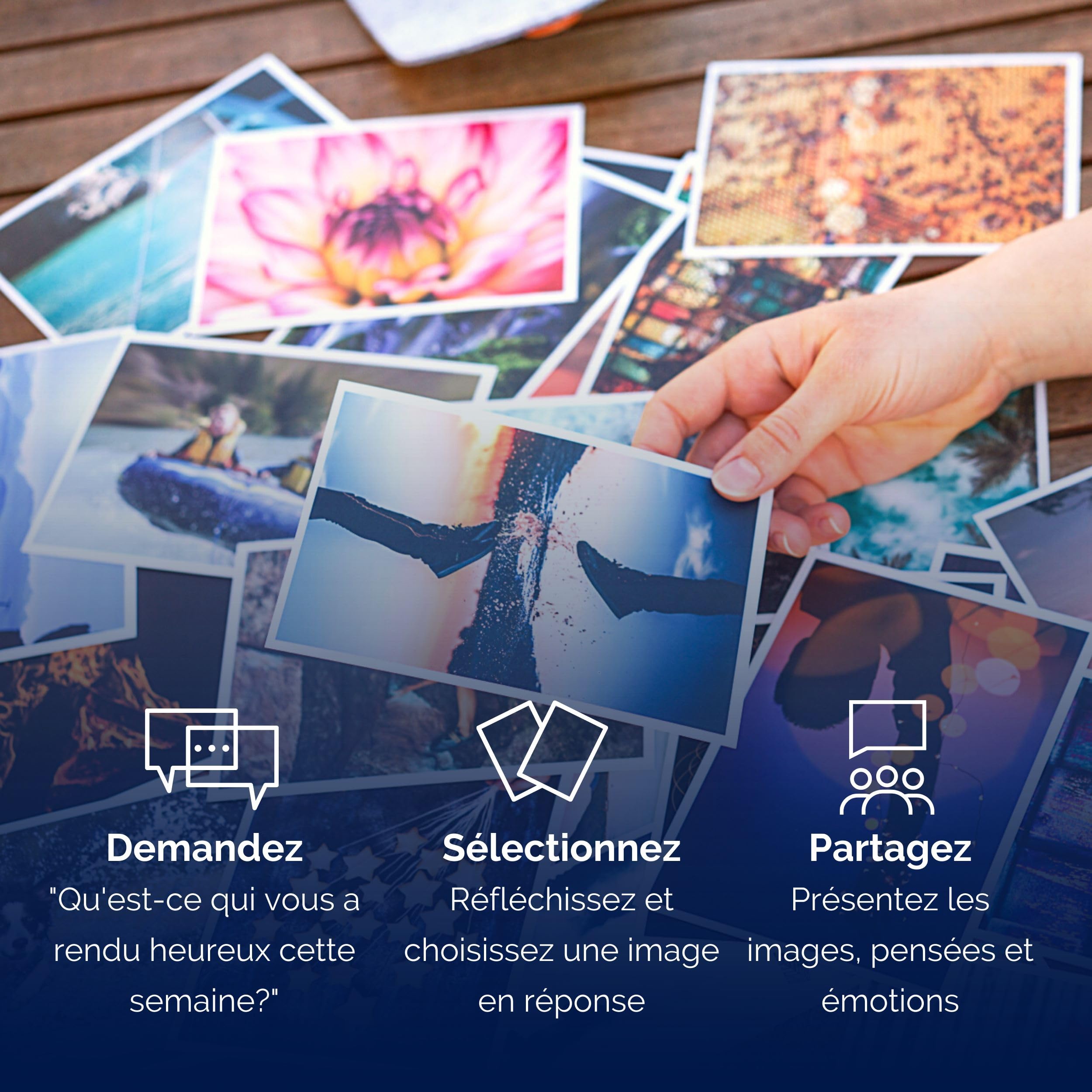metaFox Psychologie positive | 52 Cartes d'inspiration, Cartes d'affirmations positives & Cartes postales motivantes, Cartes de photolangage pour coaching & thérapie