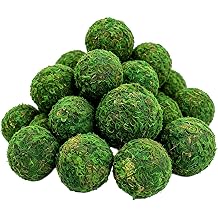20pcs Decorative Moss Balls Set - Fake Moss Balls for Bowl Fillers, Centerpiece Decor, Home Decor, Vase Fillers, Wedding Decor, Table Arrangements, Coffee Accents, DIY Crafts