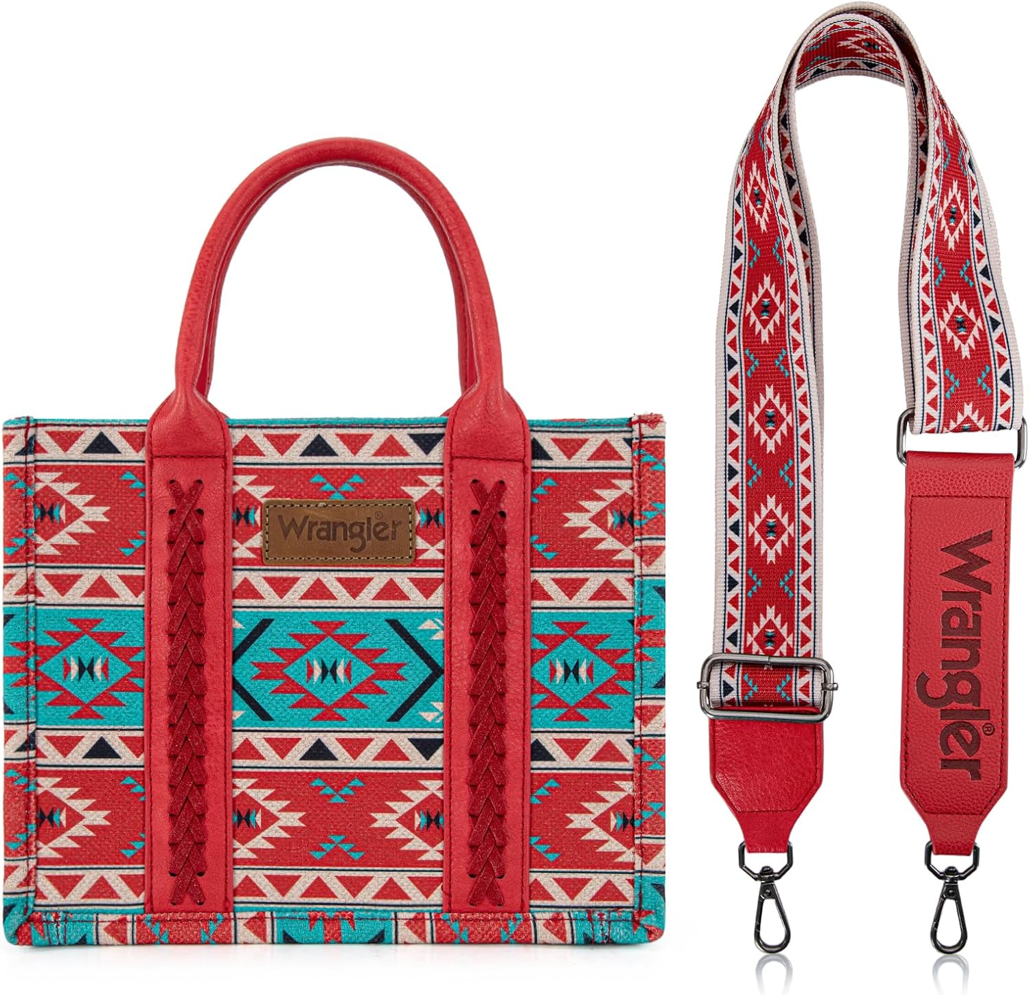 Wrangler Aztec Tote Bag for Women Boho Shoulder Purses and Handbags - Image 4